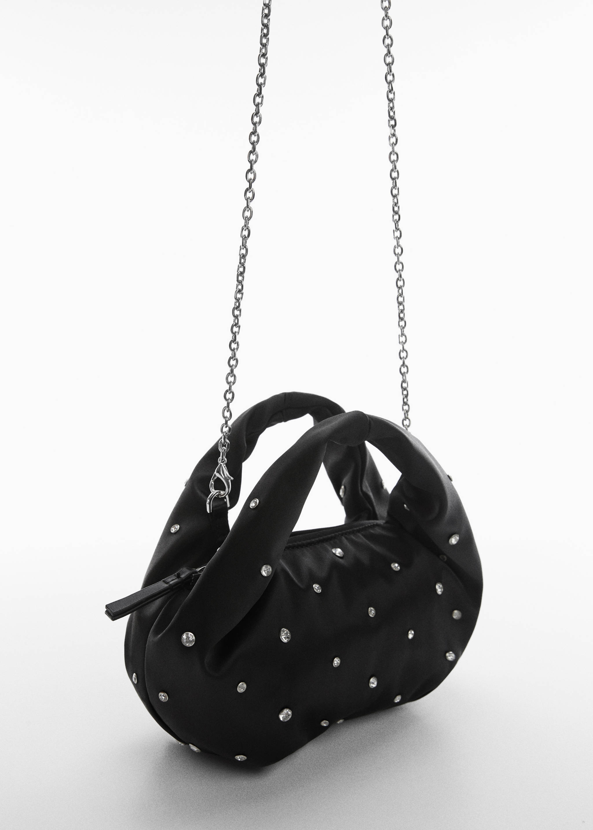 迷你水钻链条手袋 - null