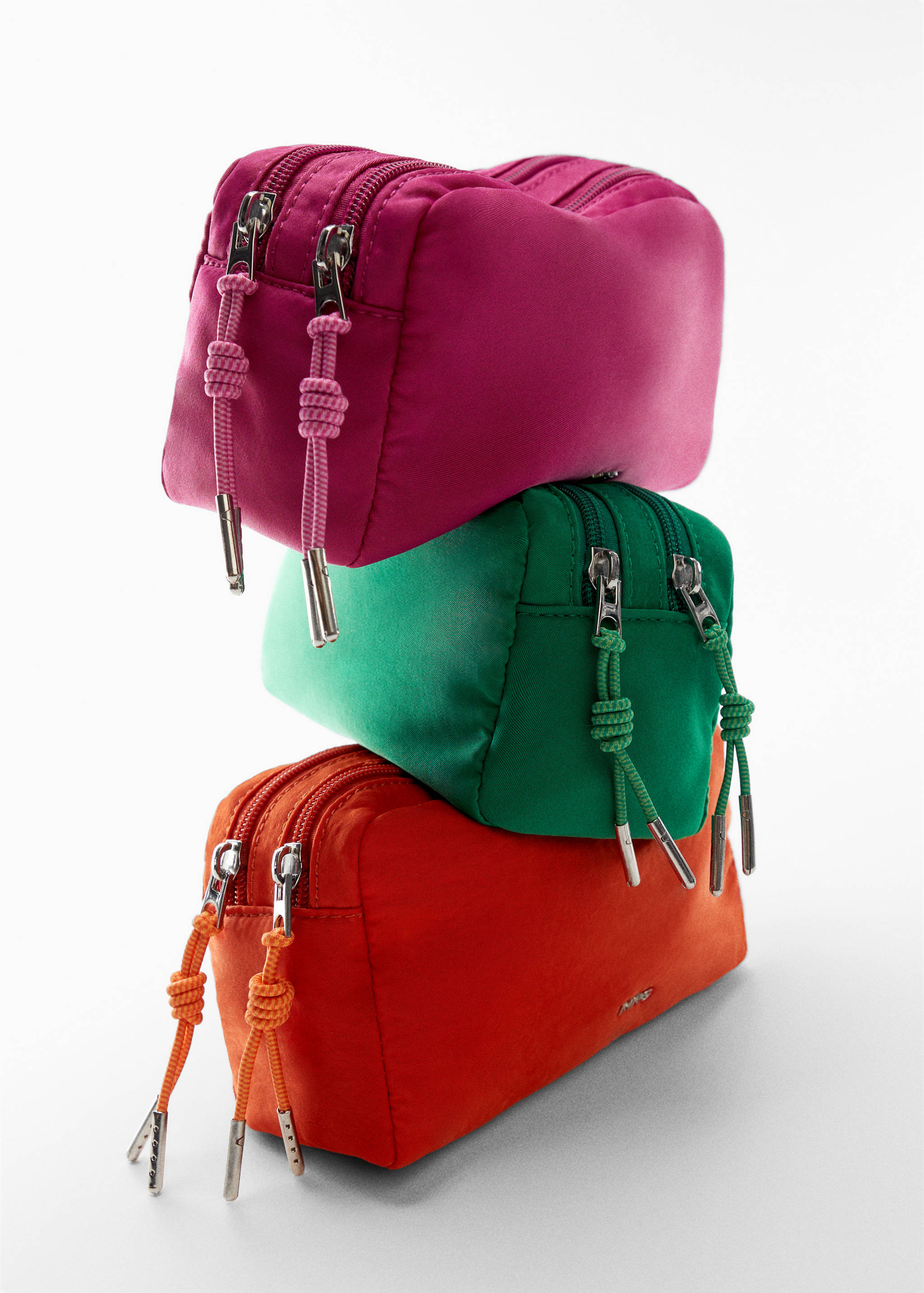 Trousse de maquillage nylon double fermeture Éclair - Détail de l'article 5