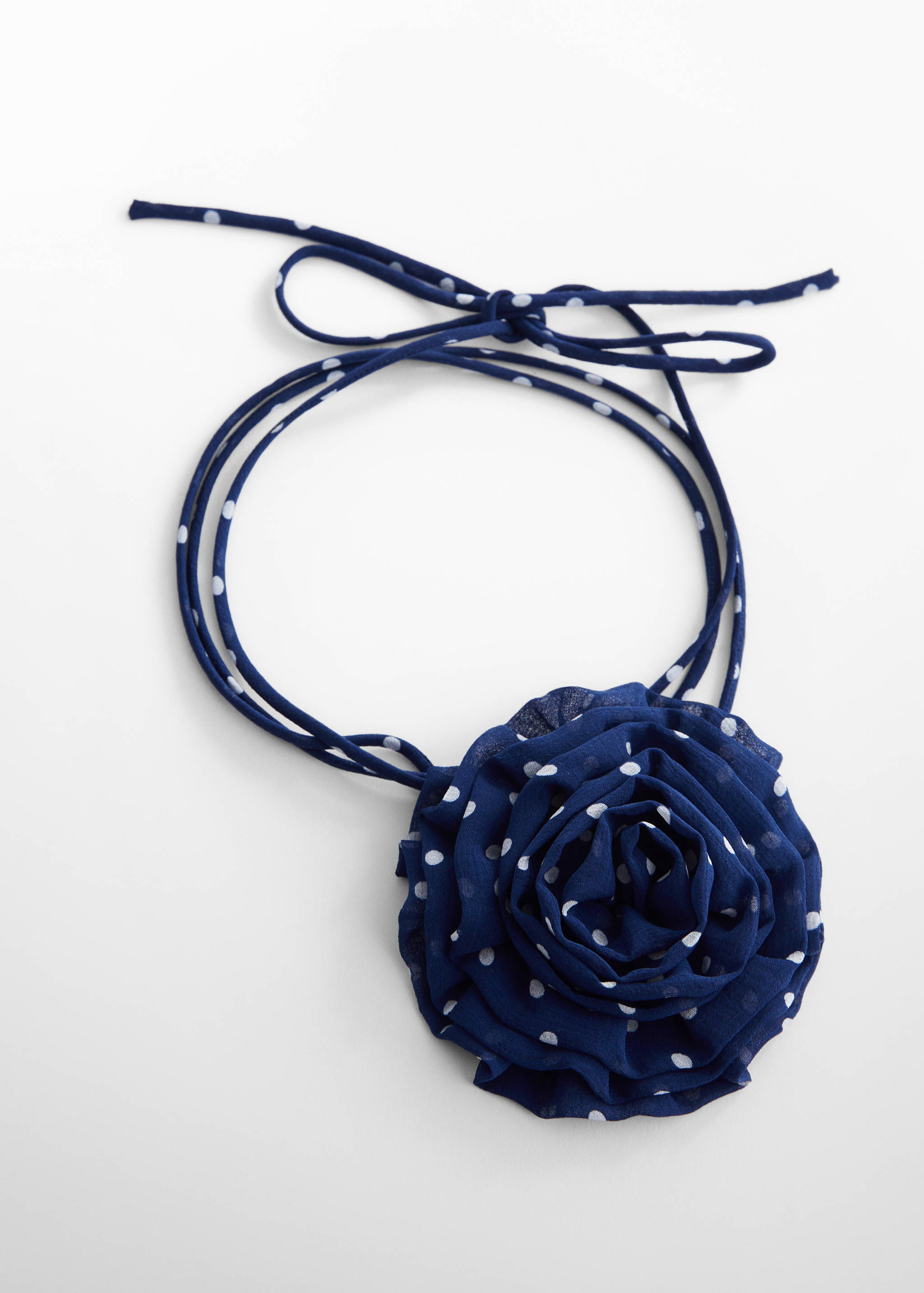 Polka-dot floral neck tie - Article without model