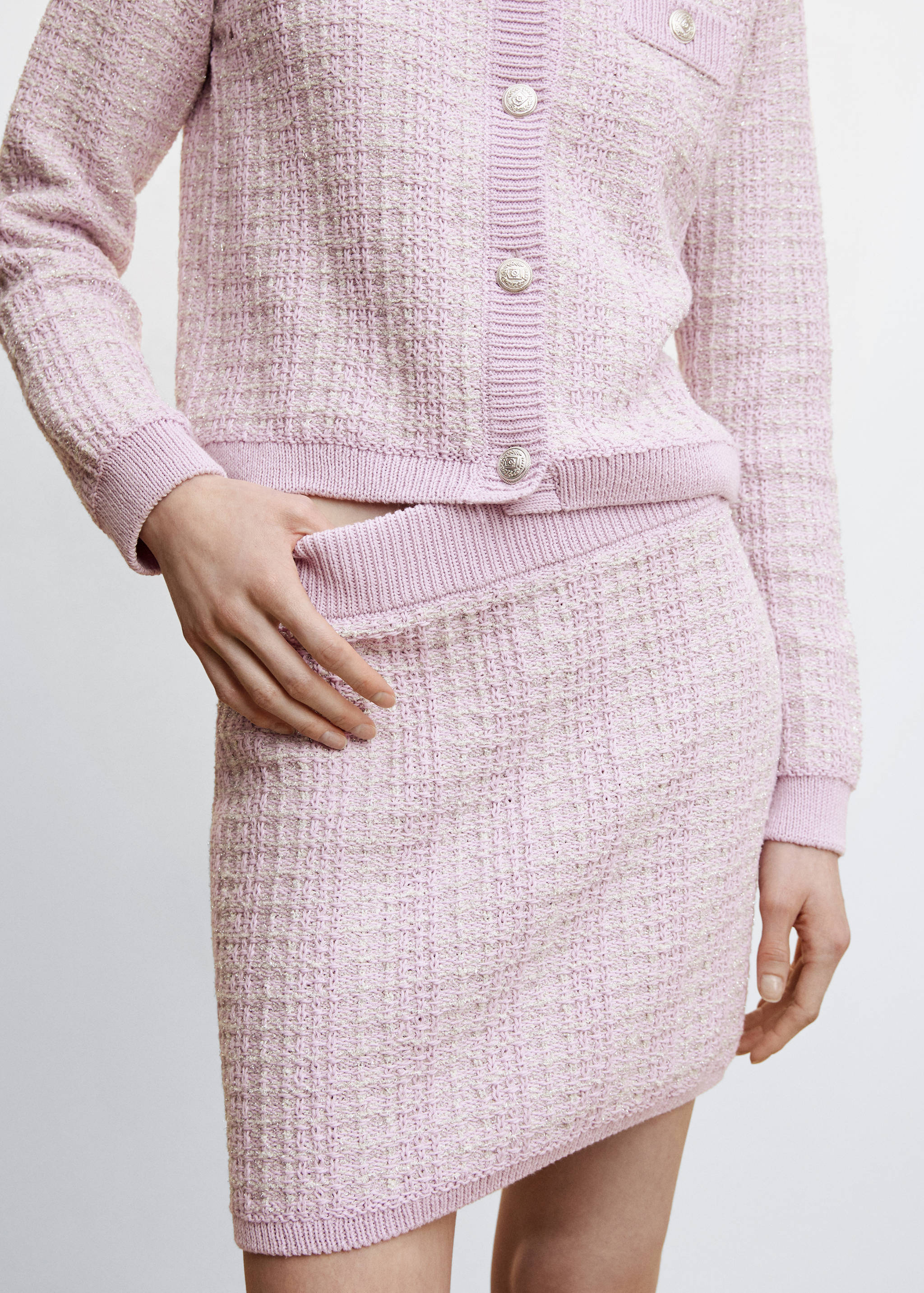 Minifalda tweed - Plano medio
