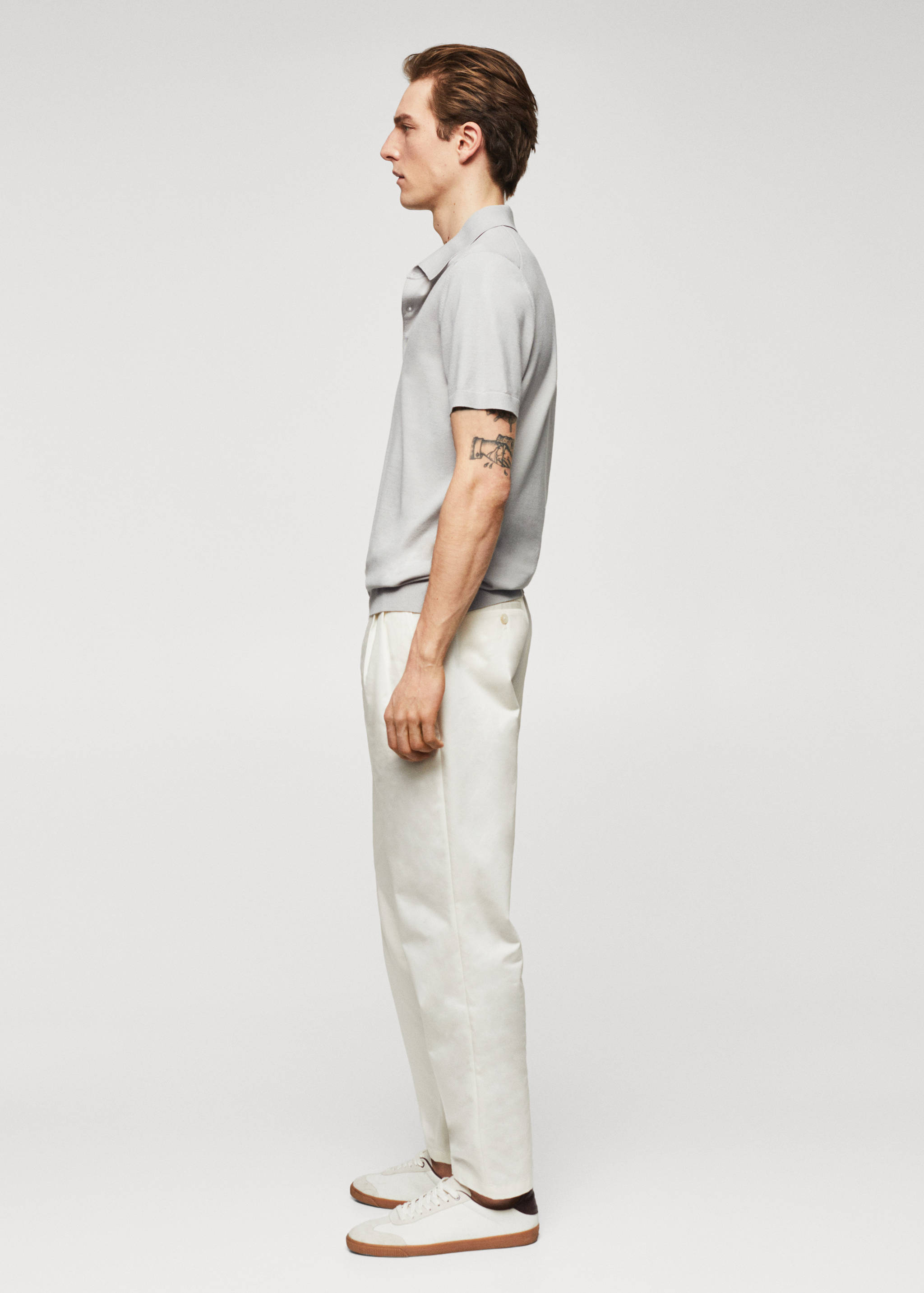 Fine-knit polo shirt - Details of the article 6