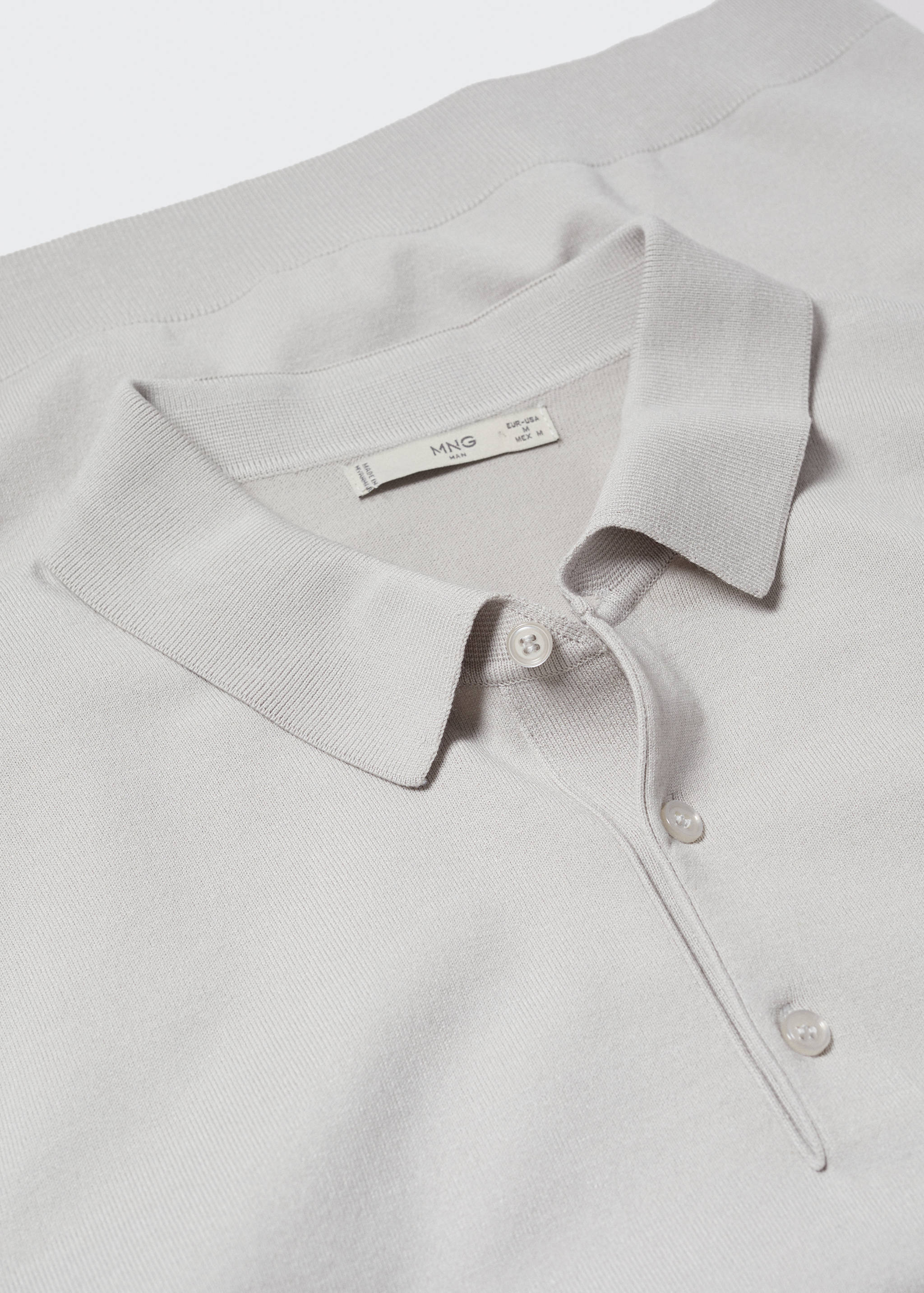 Fine-knit polo shirt - Details of the article 8