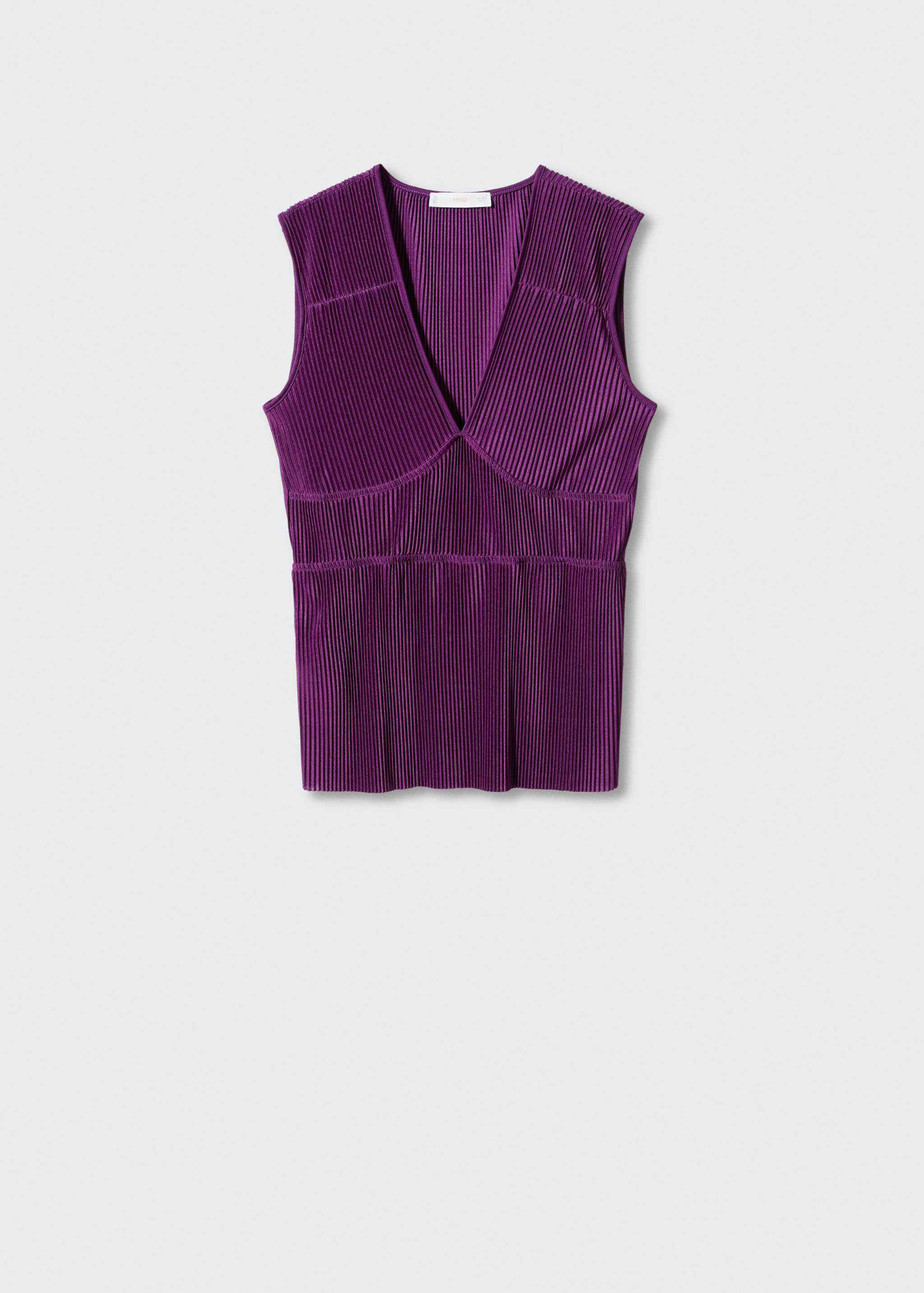 Pleated satin top - Article without model