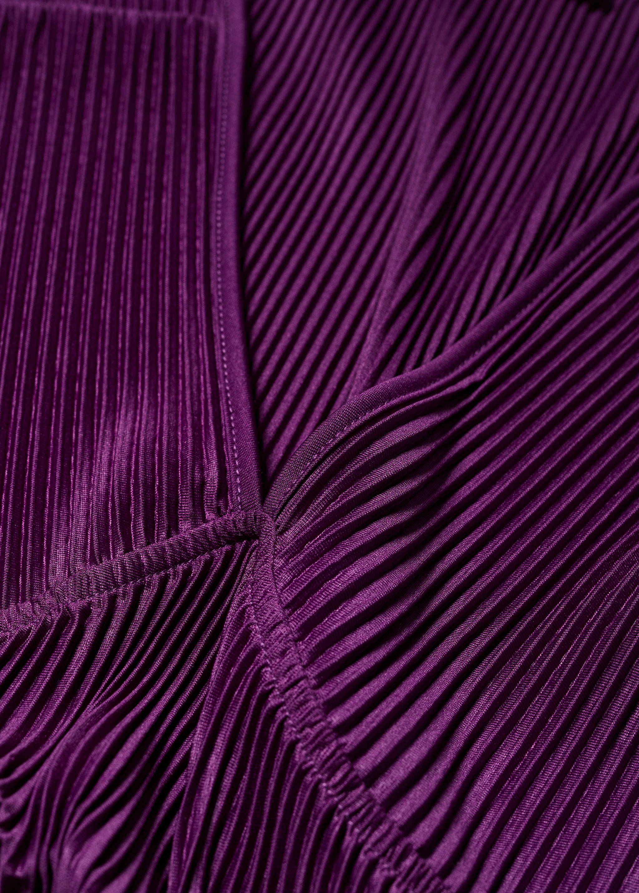 Pleated satin top - Details of the article 8