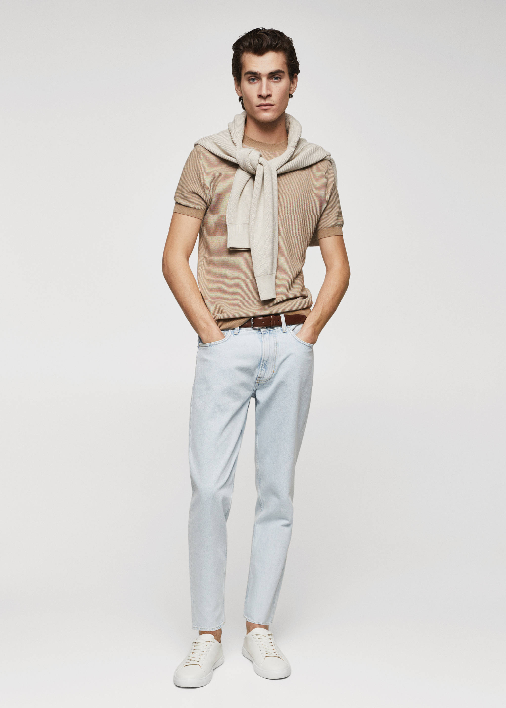 T-shirt maille texturée - Plan général