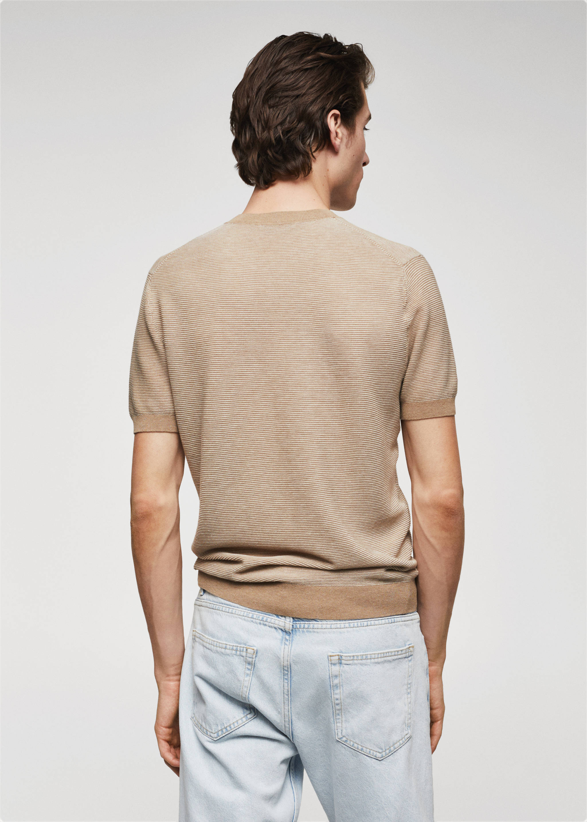 T-shirt maille texturée - Verso de l’article