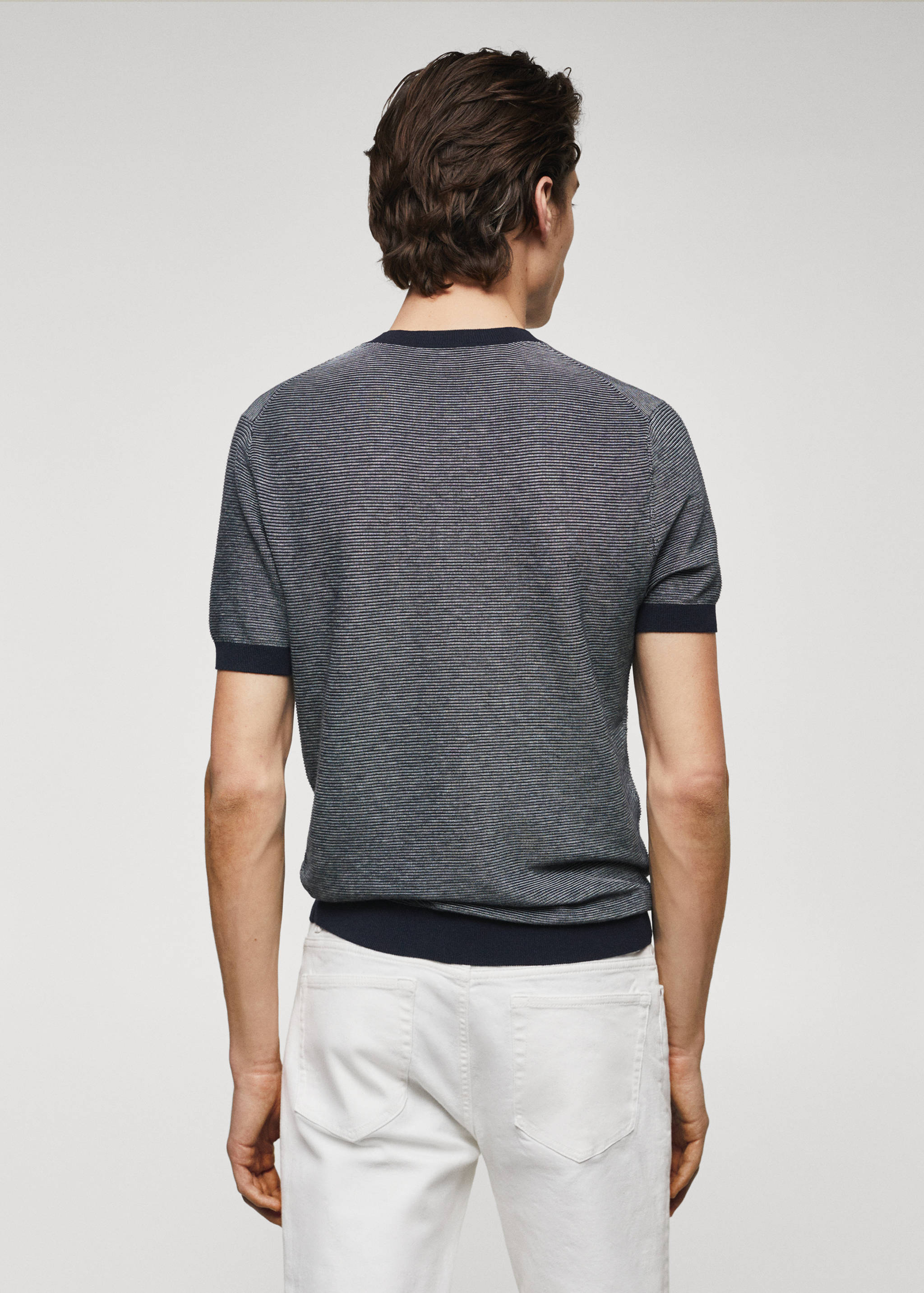 T-shirt maille texturée - Verso de l’article