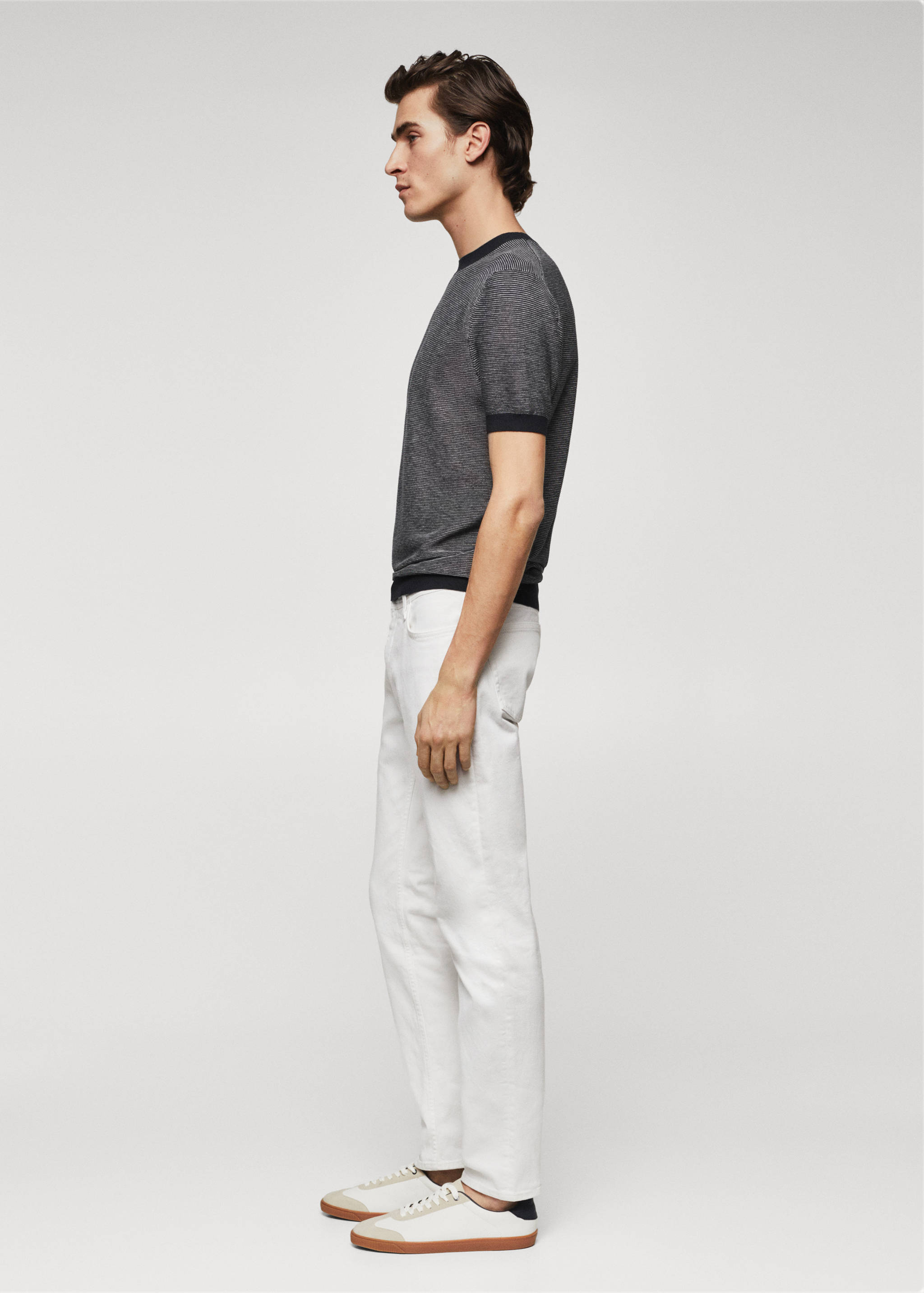 T-shirt maille texturée - Détail de l'article 4