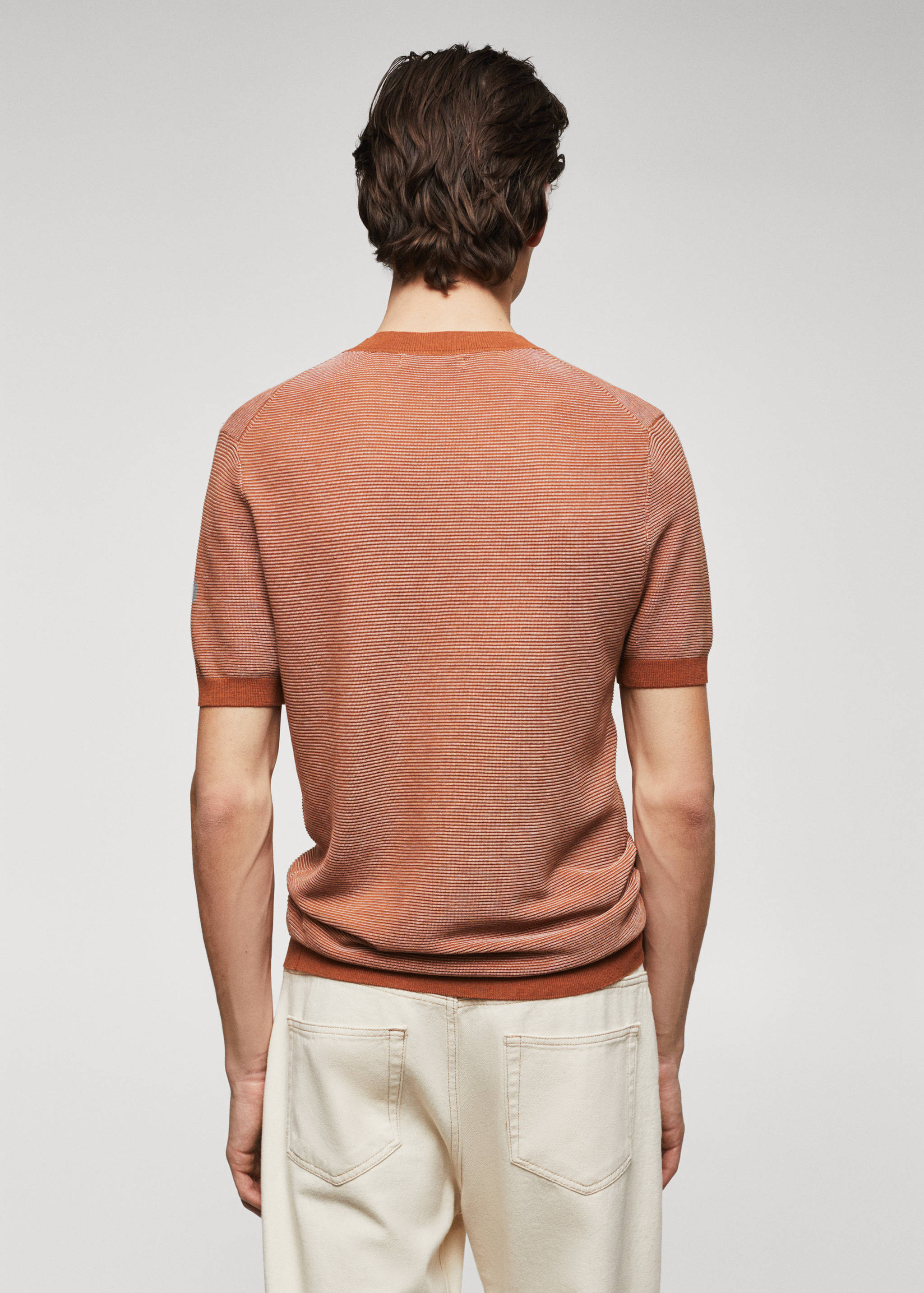 T-shirt maille texturée - Verso de l’article