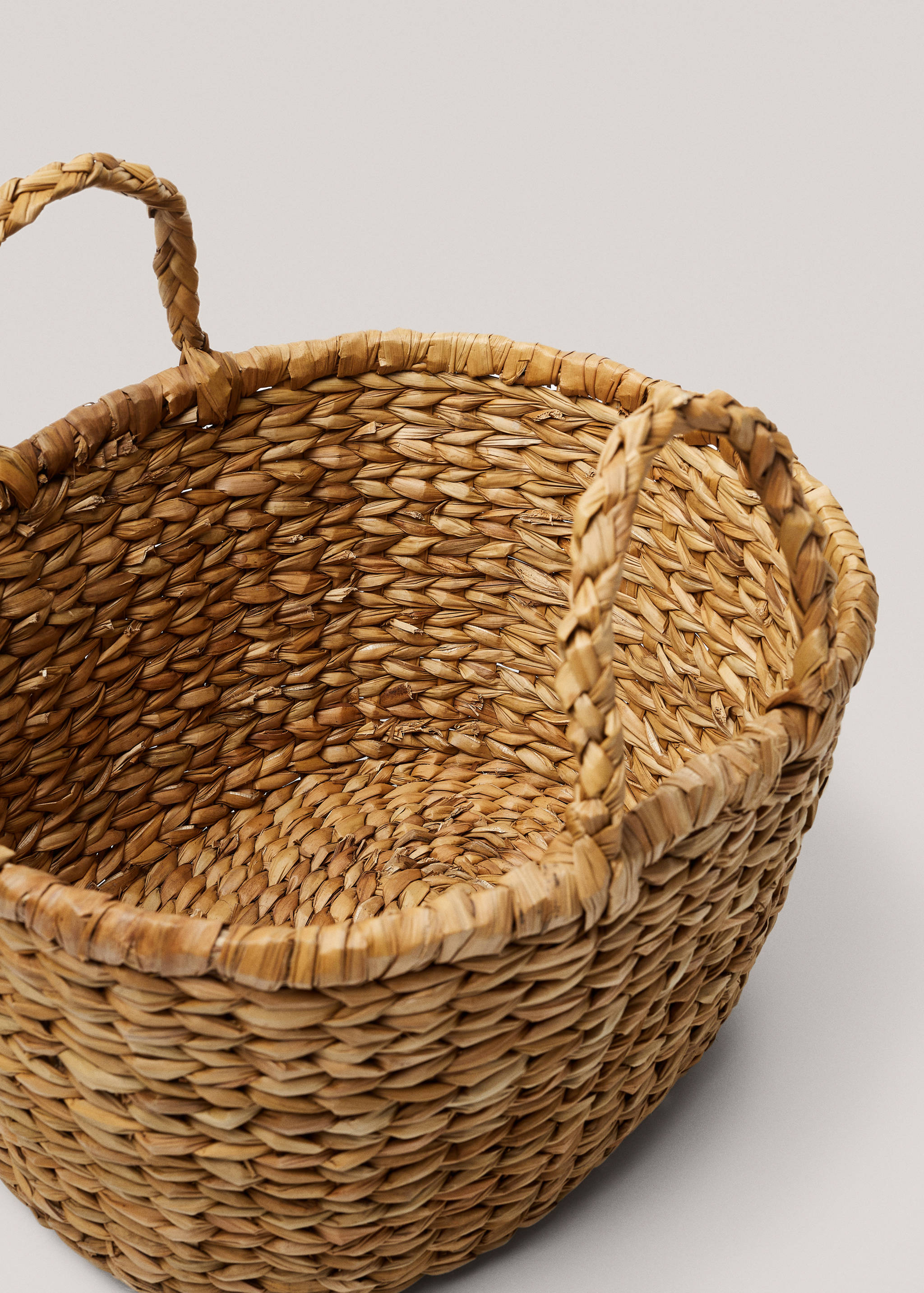 Basket with handles natural fibre 30x30x15cm - Details of the article 3