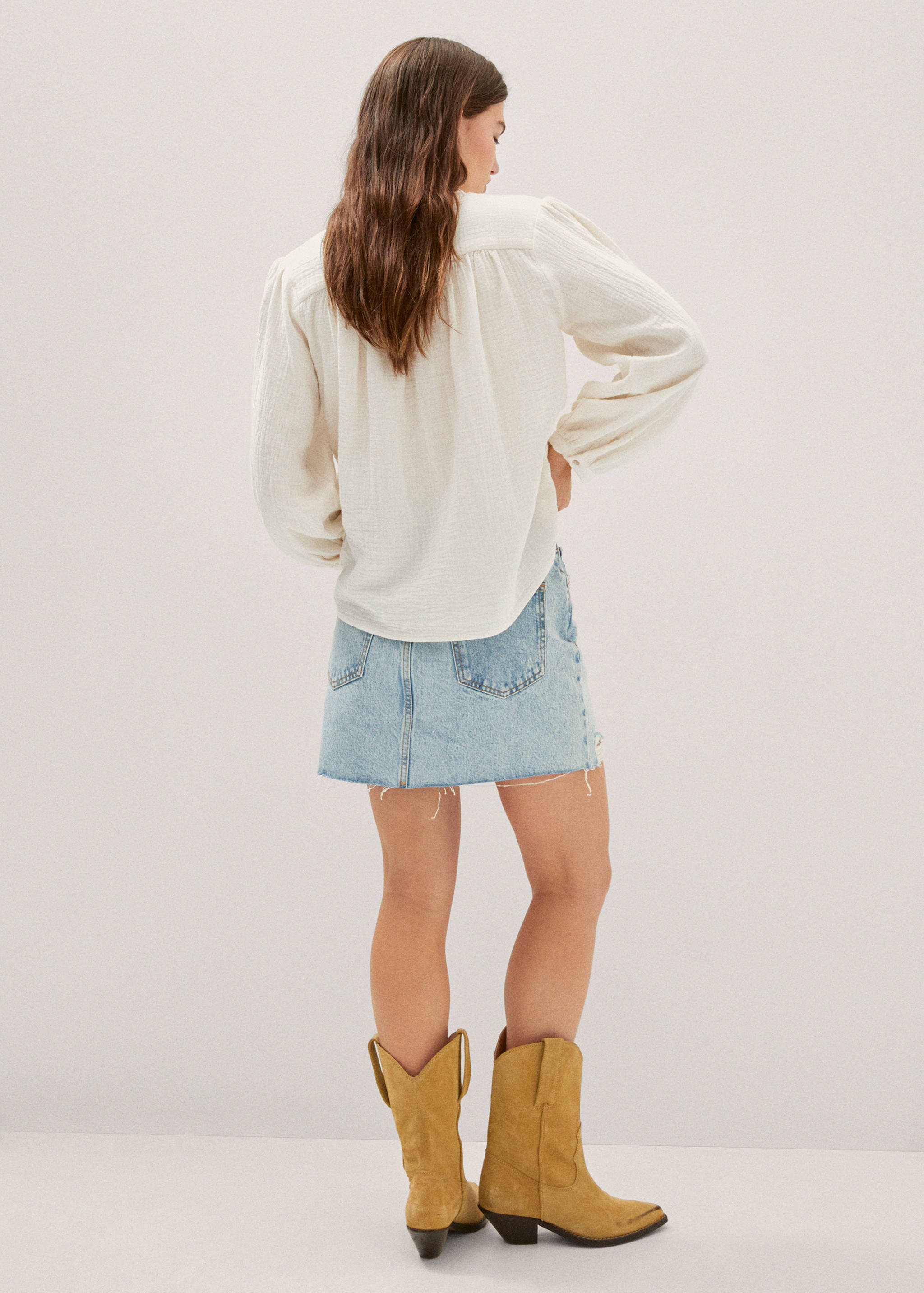 Chemise oversize texturée - Verso de l’article