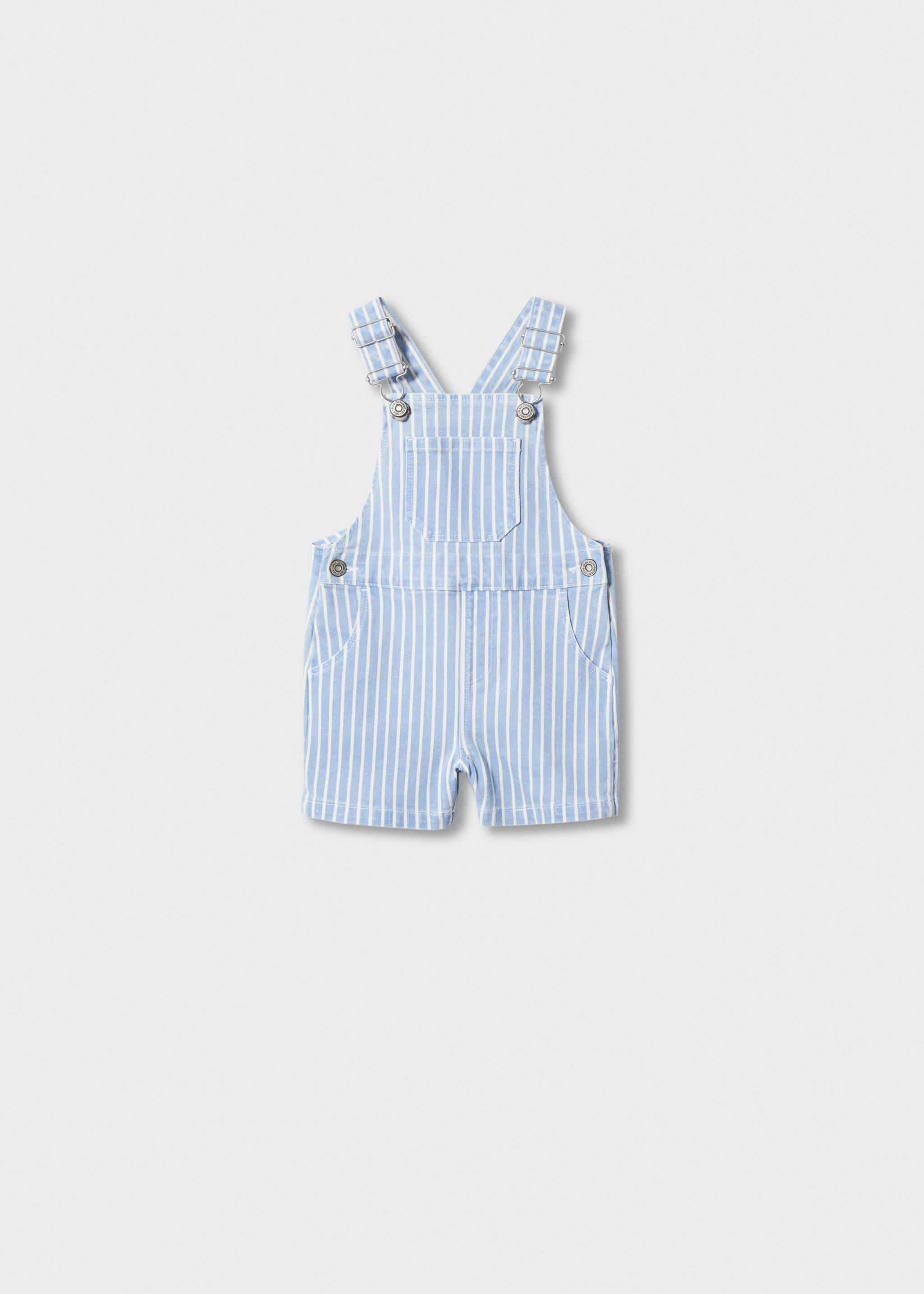 Striped cotton dungarees - Article without model