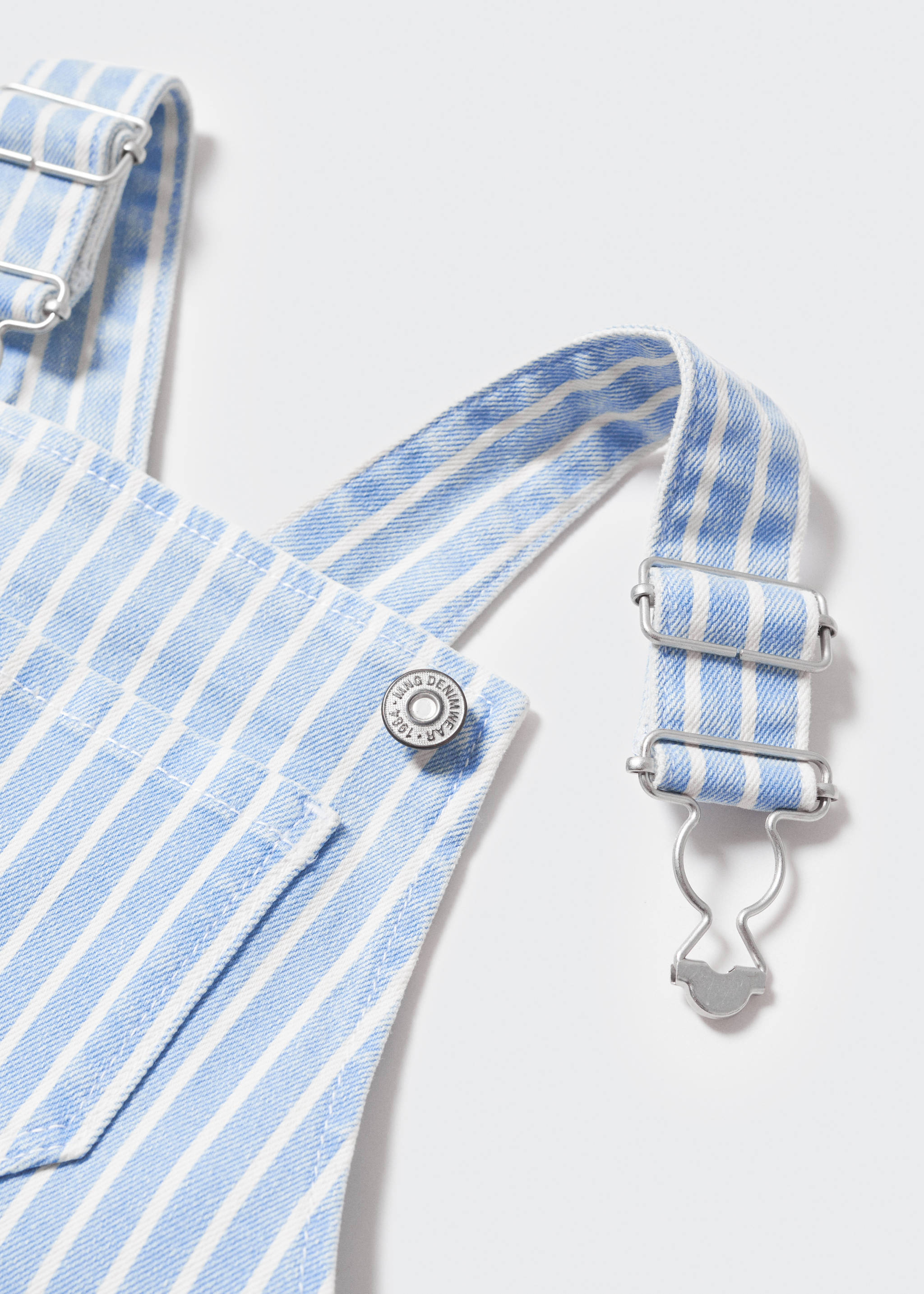 Striped cotton dungarees - Details of the article 8