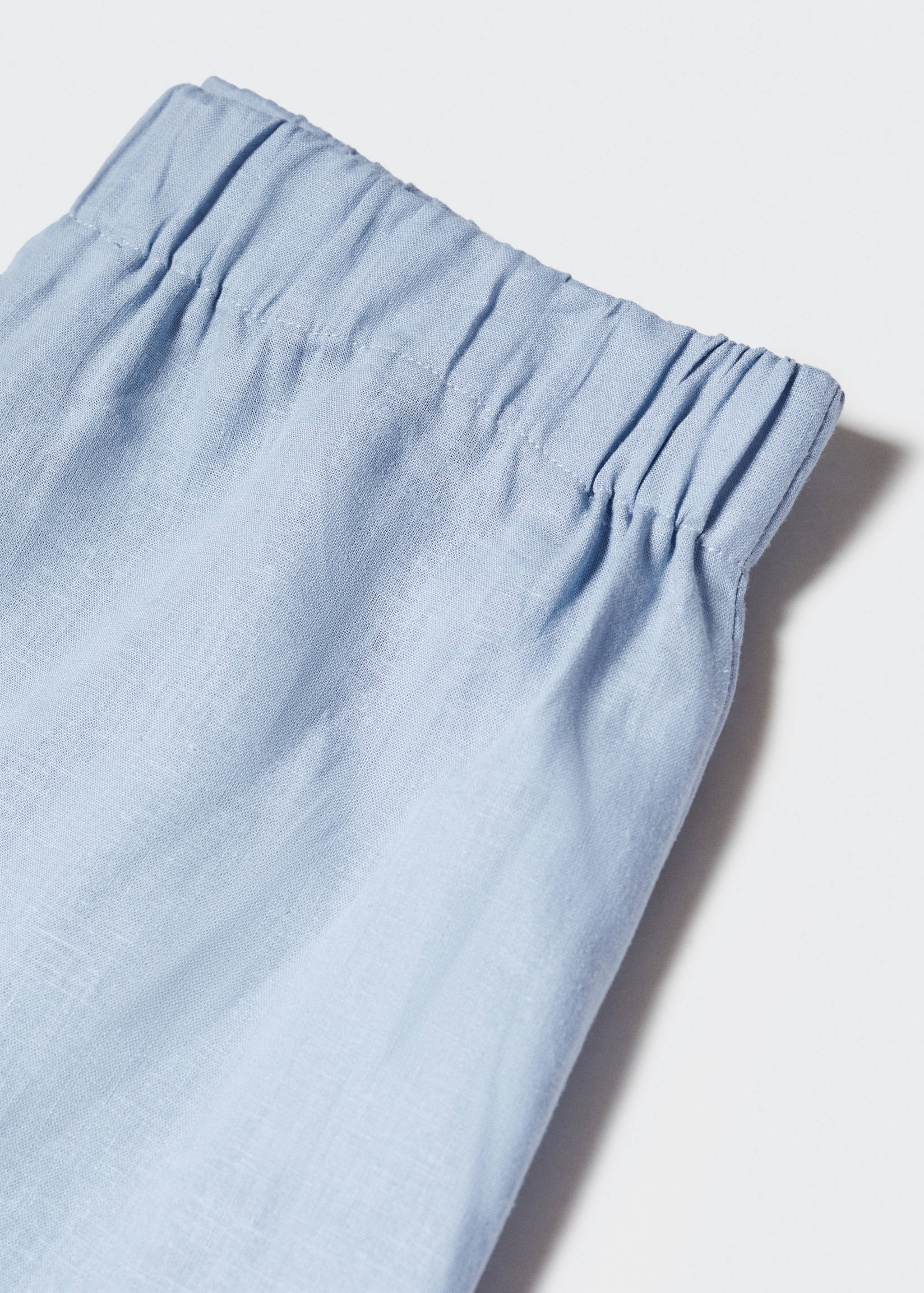 Linen pyjama shorts - Details of the article 8