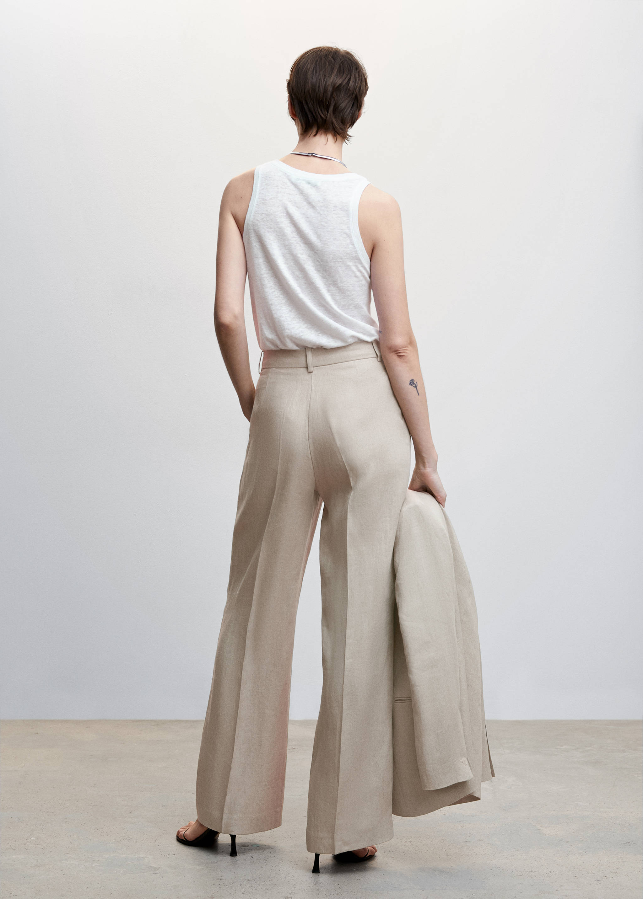 Pantalon de costume en lin - Verso de l’article