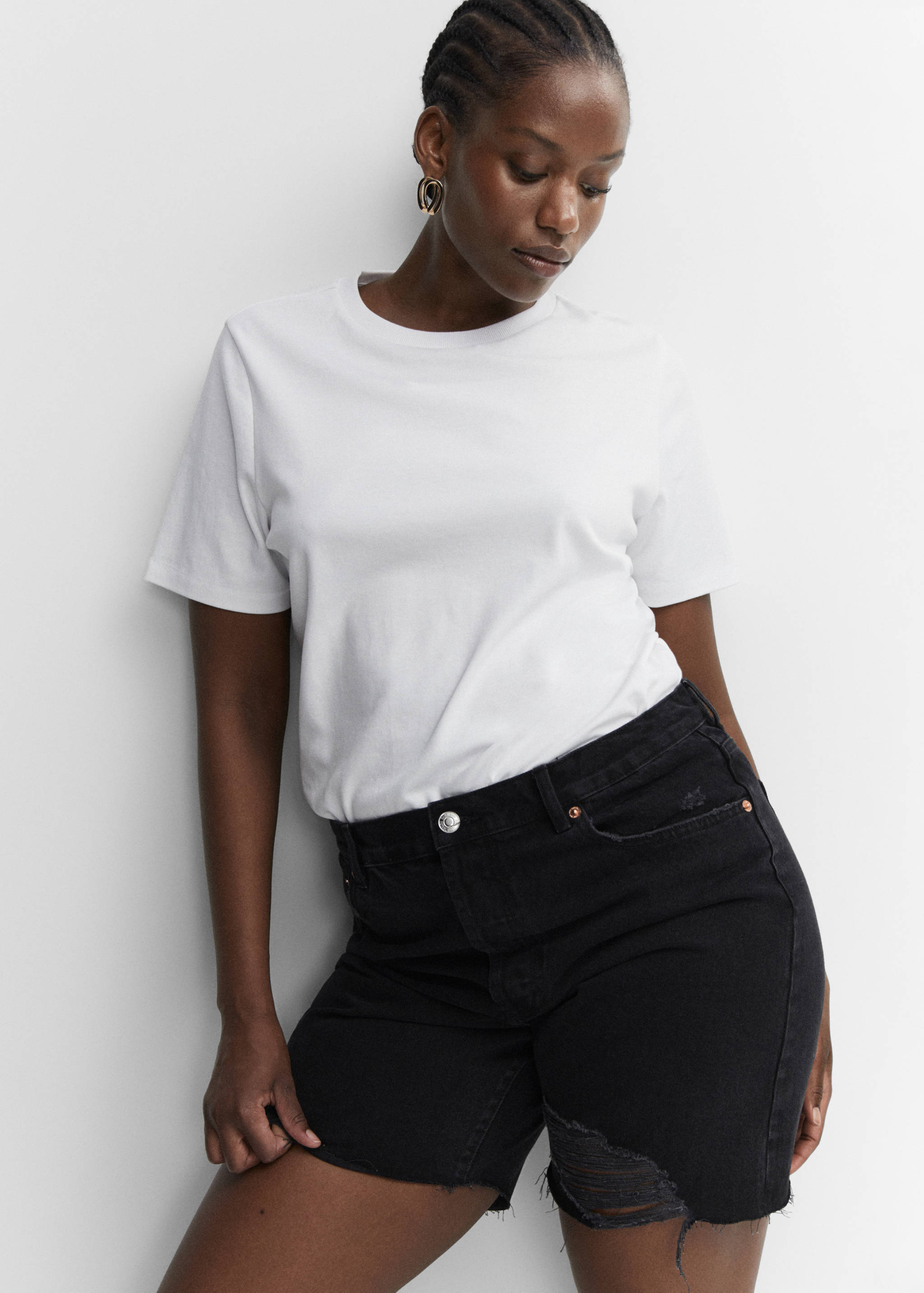 Bermudas vaqueras bajo deshilachado - Detalle del artículo 4