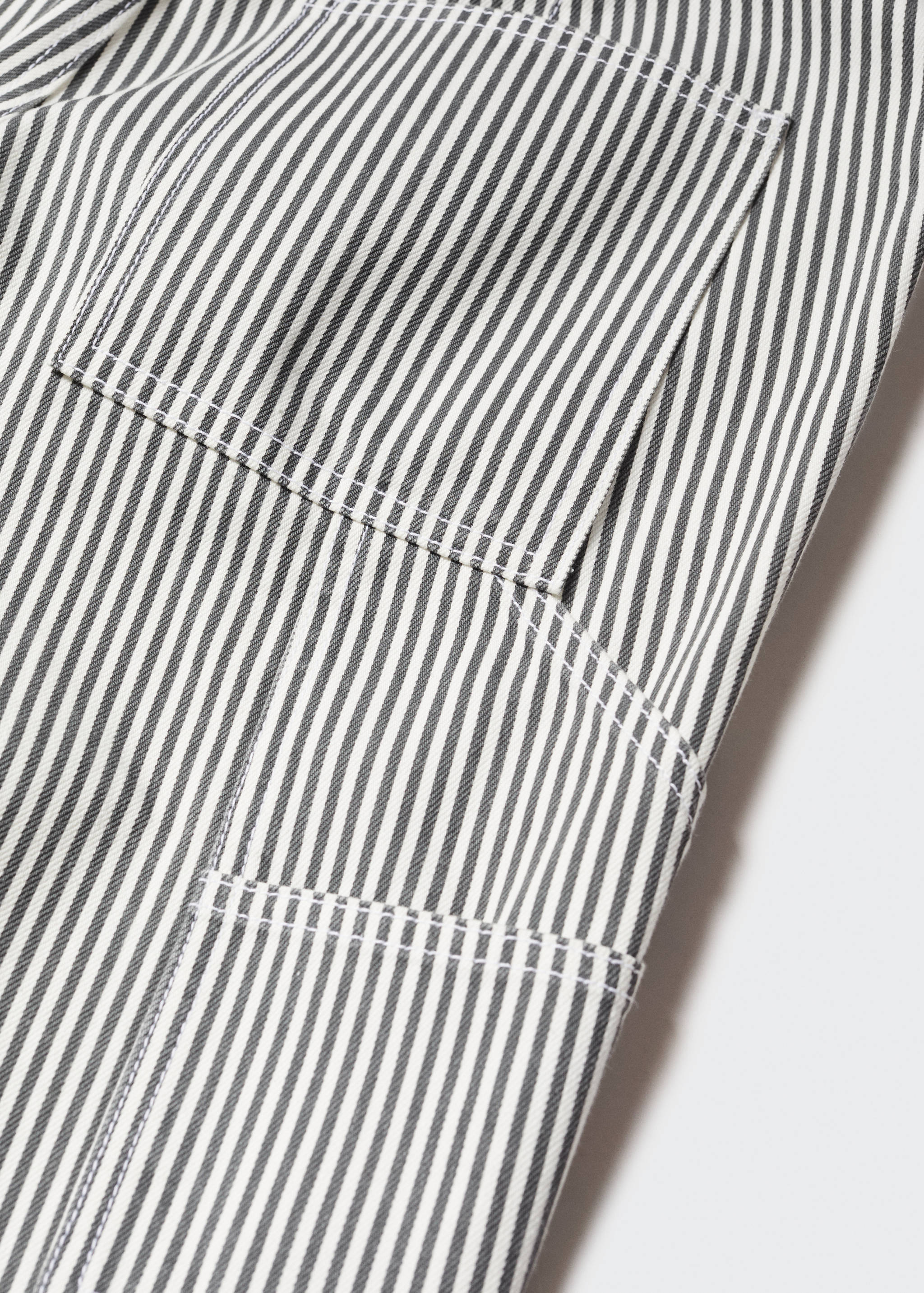 Maternity striped cargo jeans - Details of the article 8