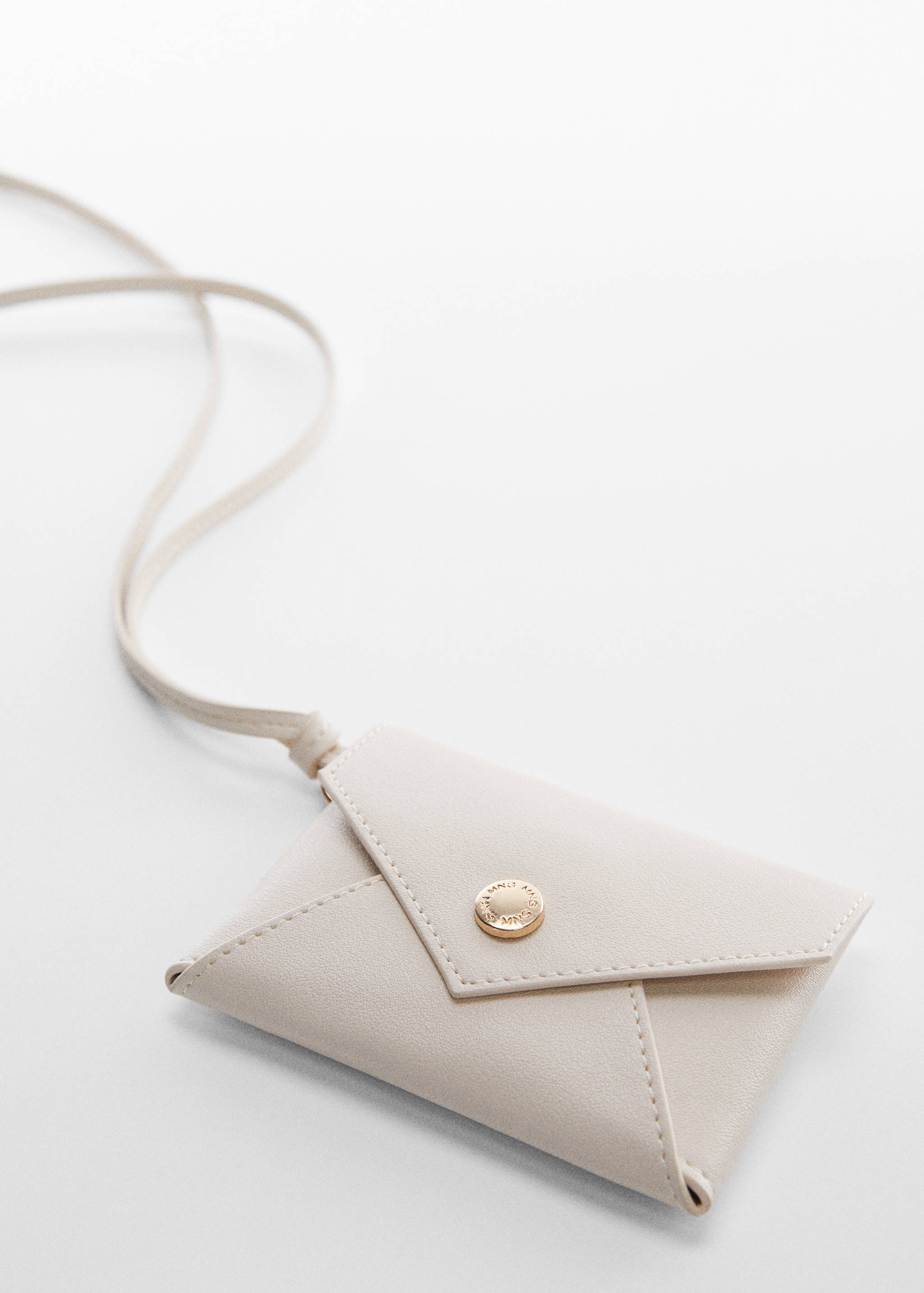 Porte-monnaie rabat bouton - Plan moyen