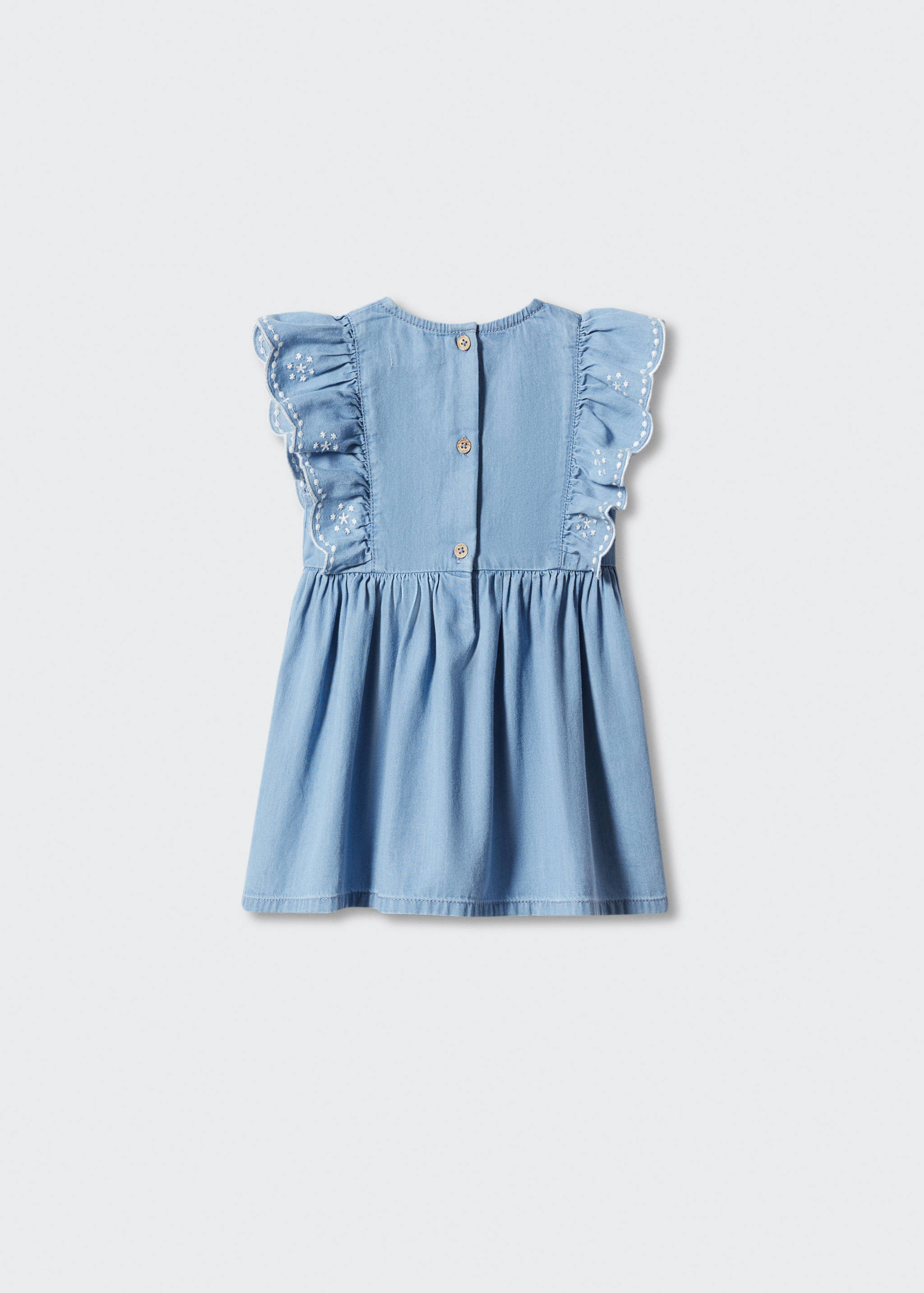 Frill cotton dress - Reverse of the article