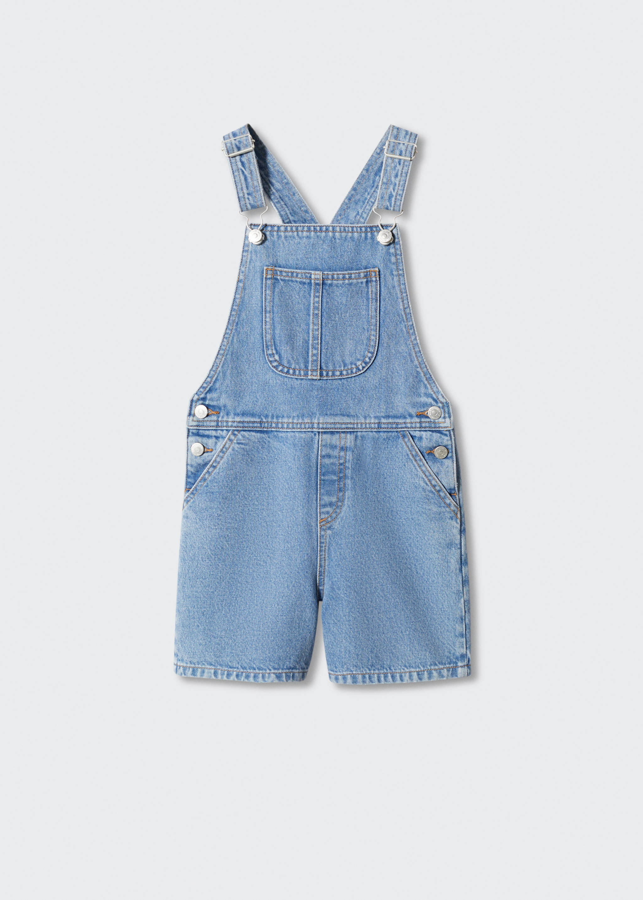 Short denim dungarees - Article without model