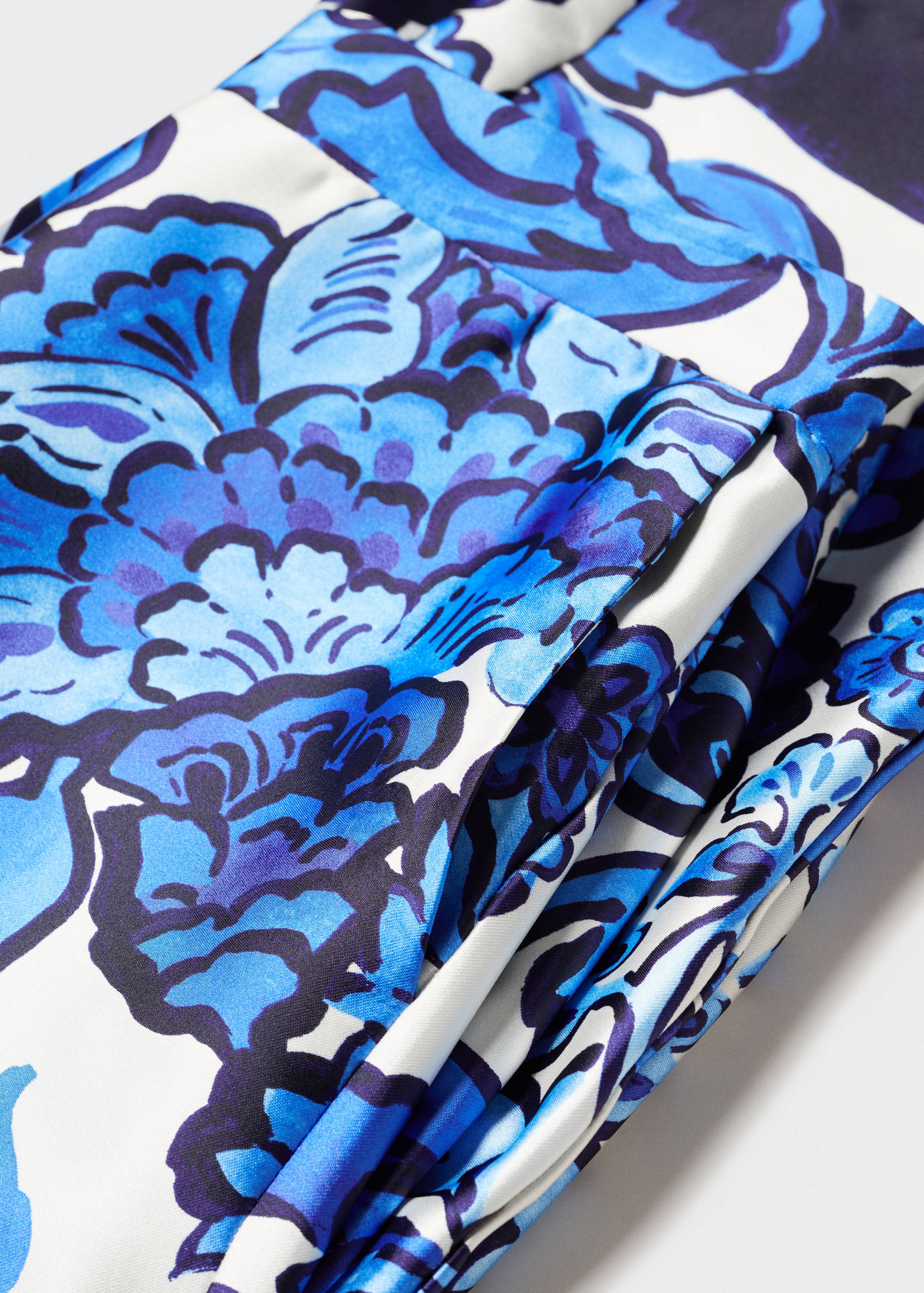 Floral satin trousers - Details of the article 8