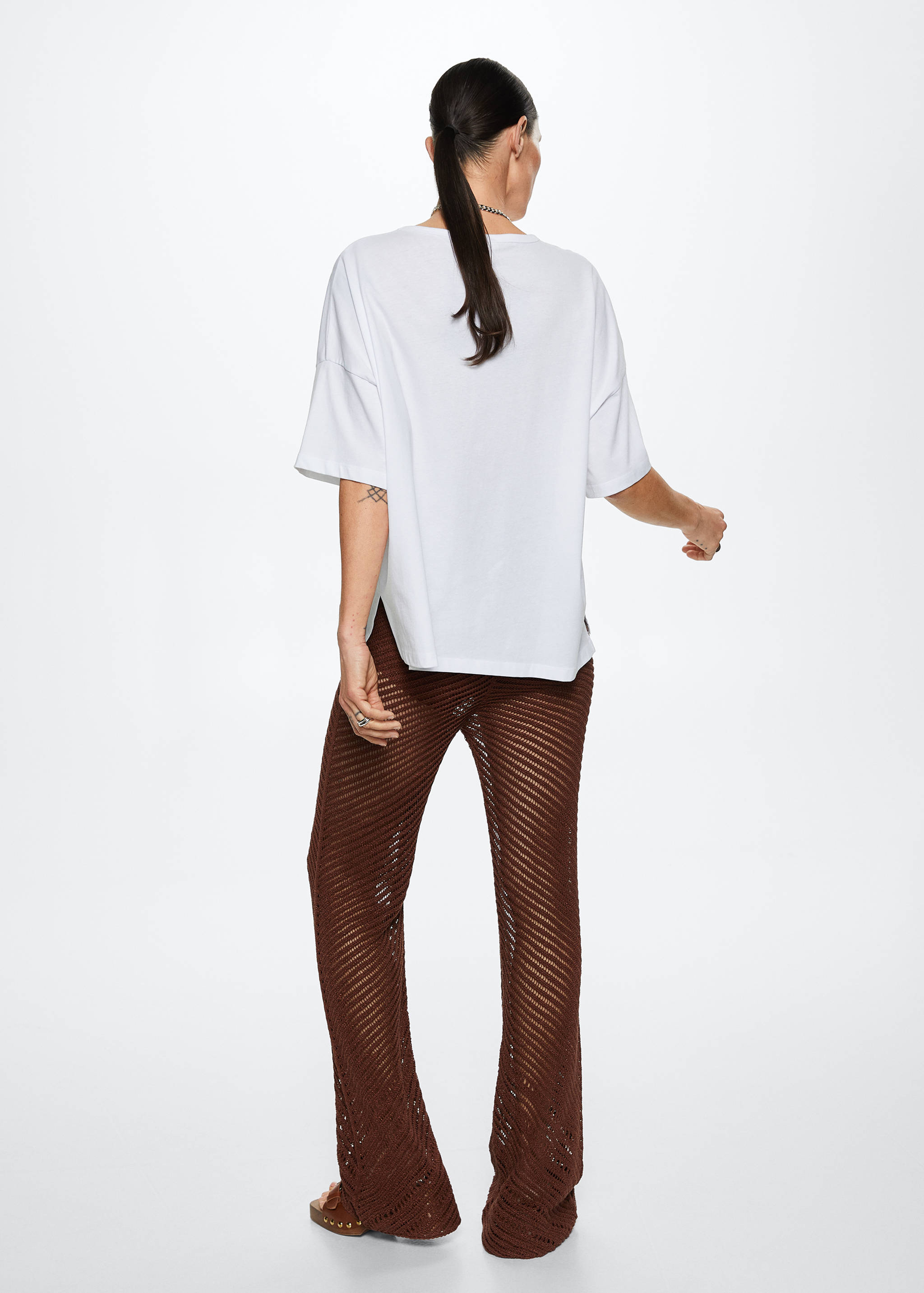 Camiseta oversize algodón - Reverso del artículo