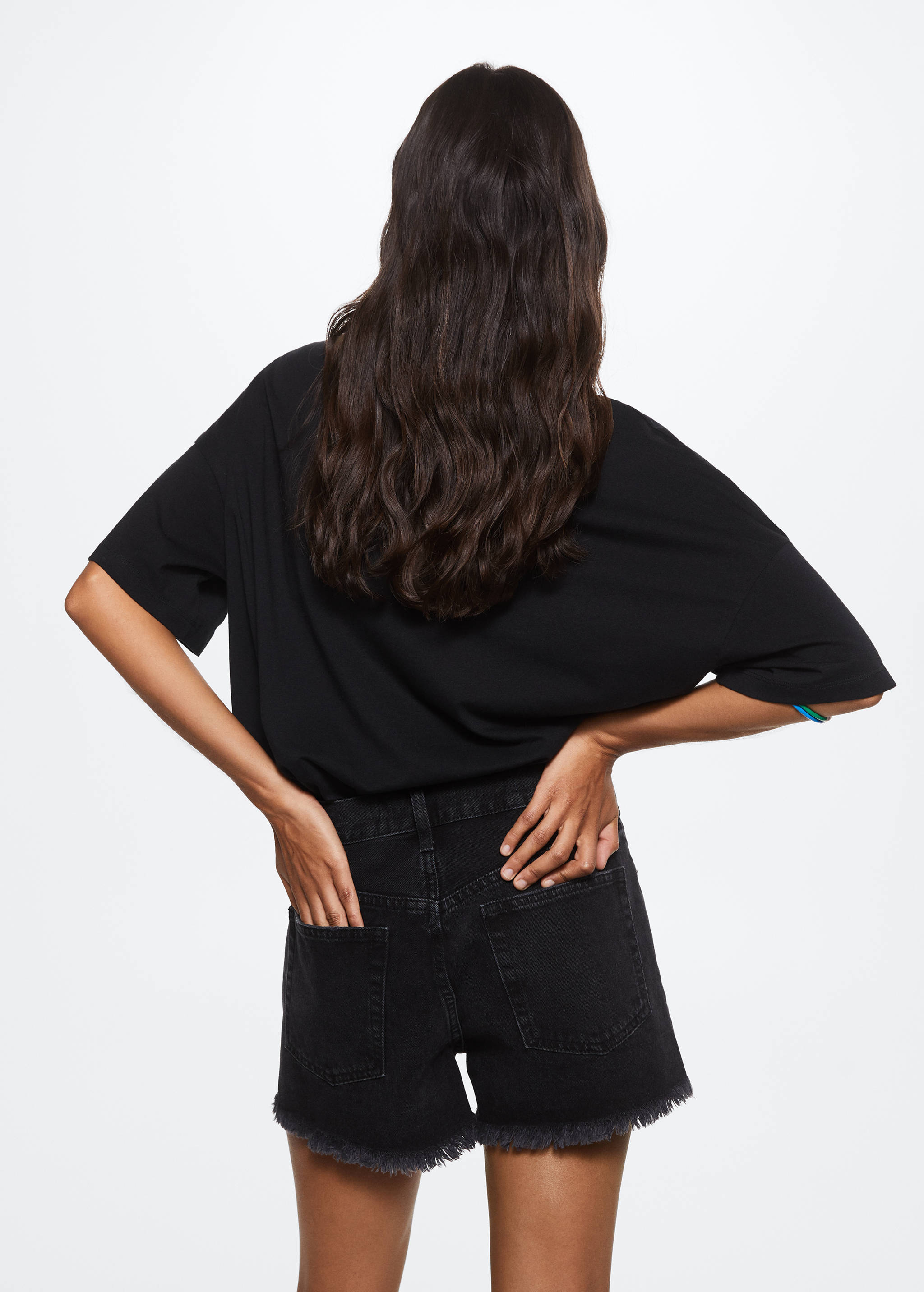 Camiseta oversize algodón - Reverso del artículo