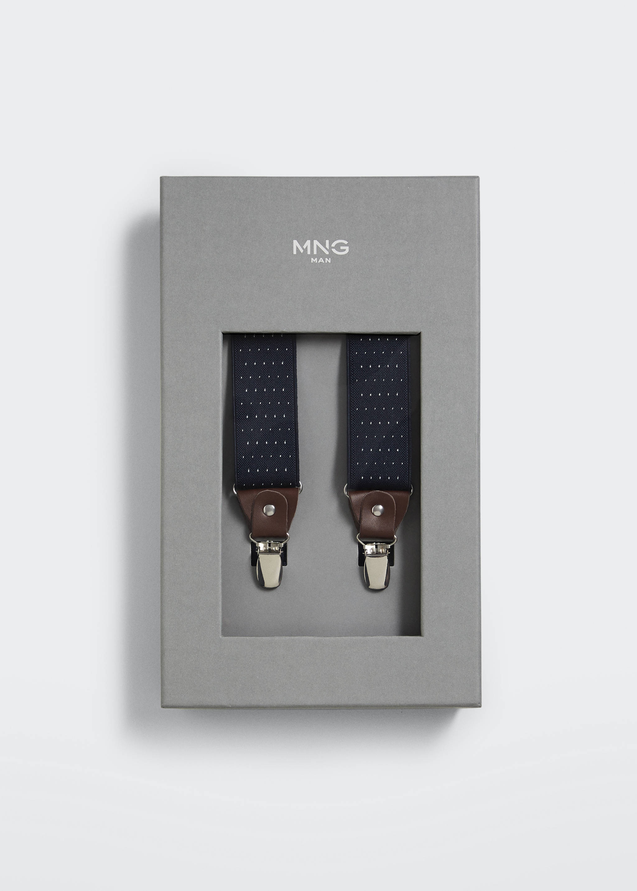 Bretelles élastiques réglables détails cuir - Plan moyen