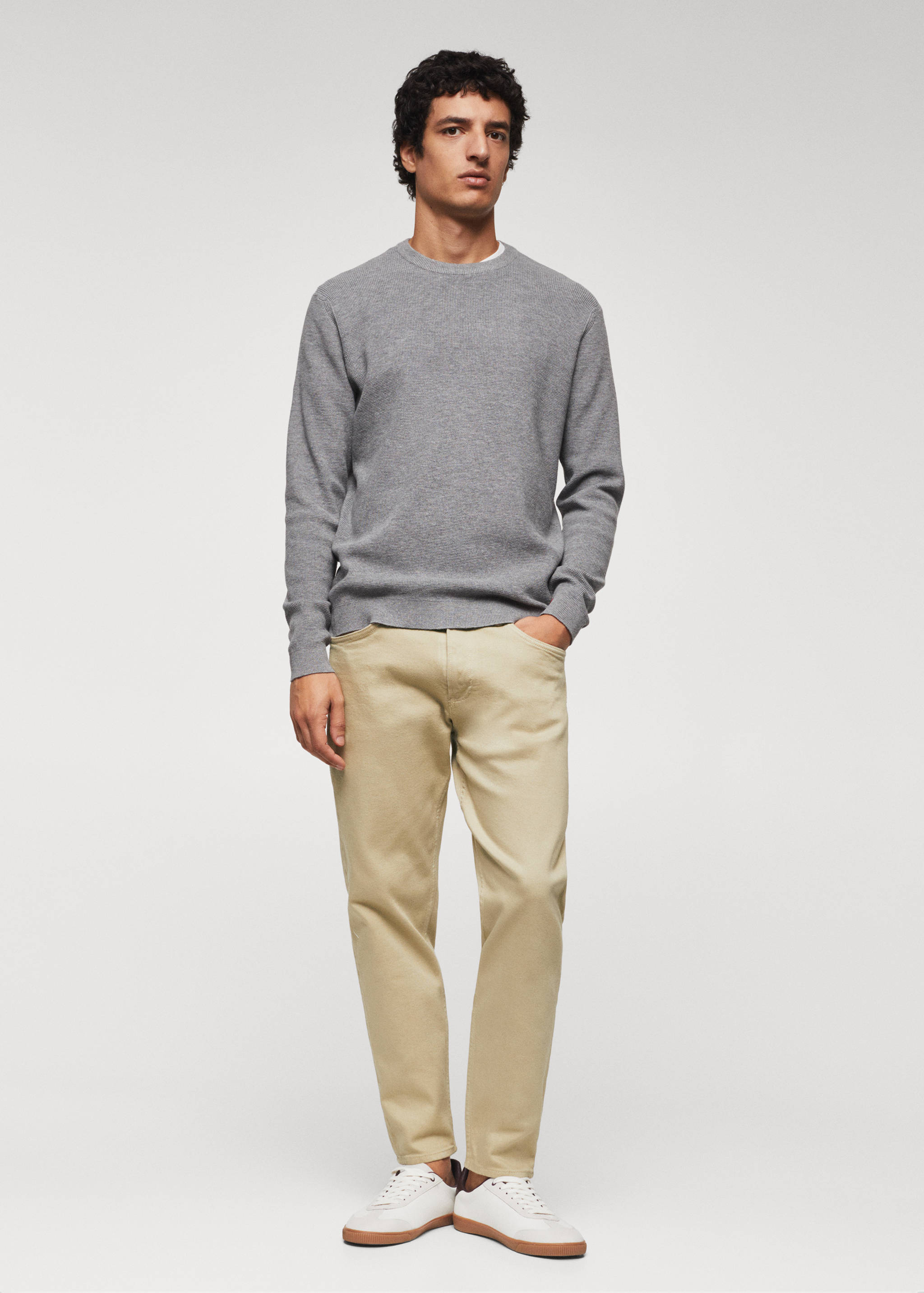 Ben tapered cropped jeans - General plane