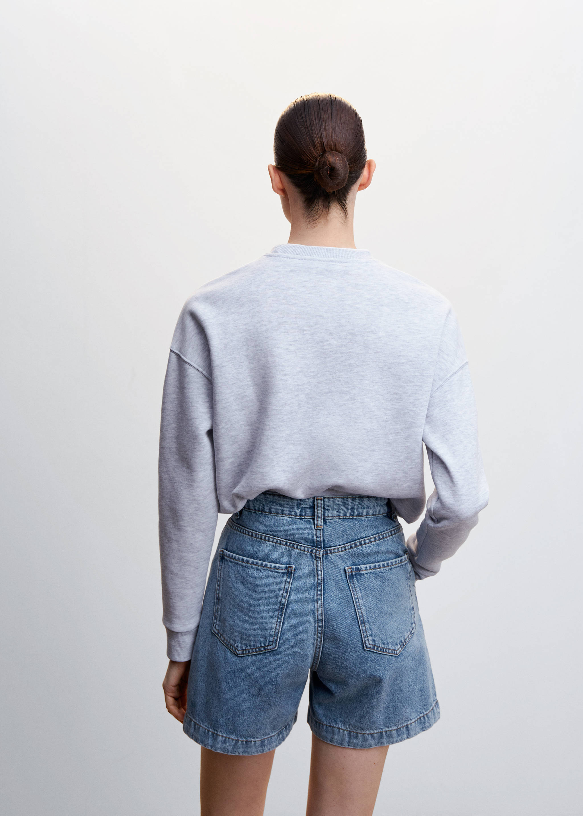 宽松褶皱短裤 - null