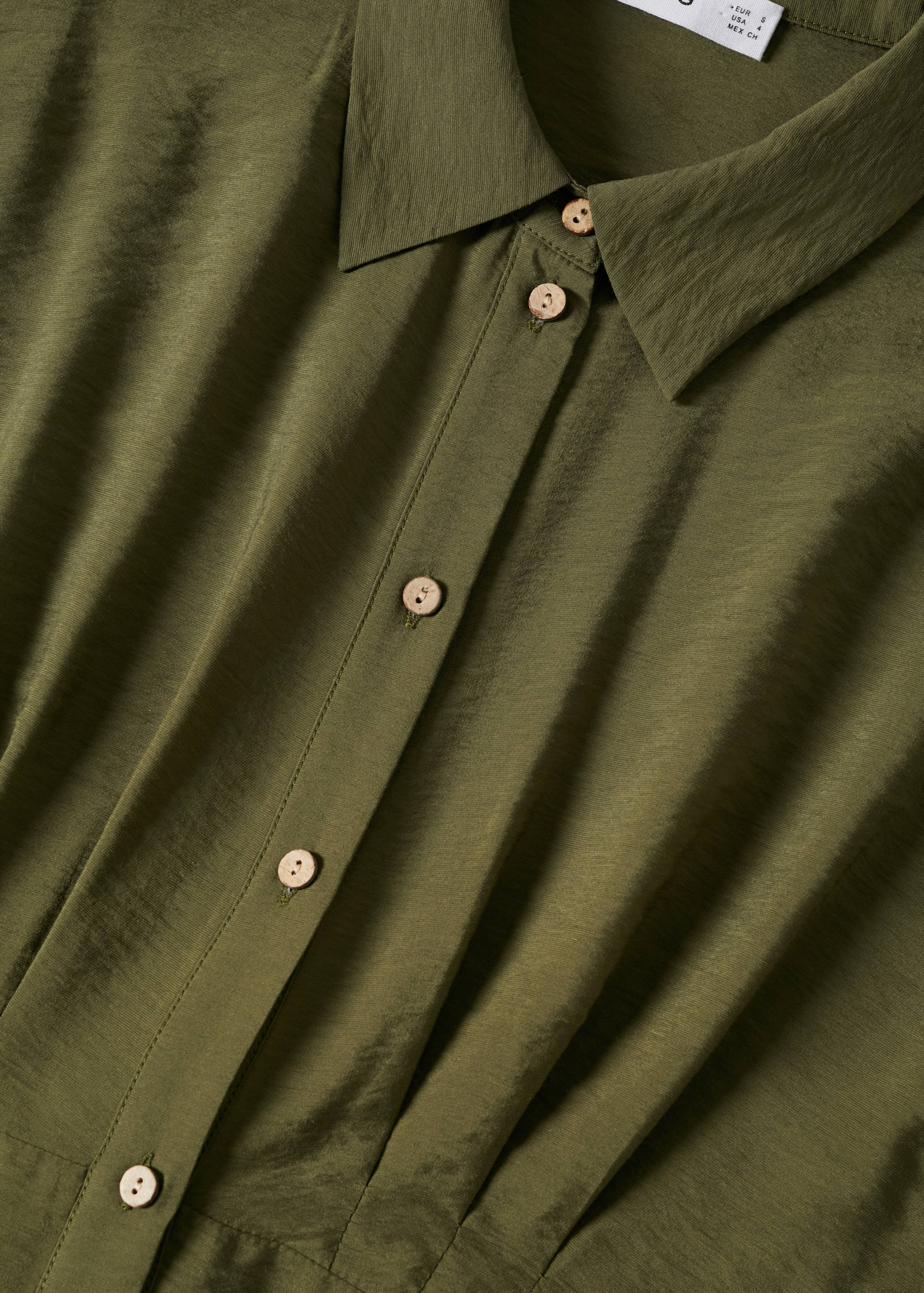 Vestido fluido camisero - Detalle del artículo 8