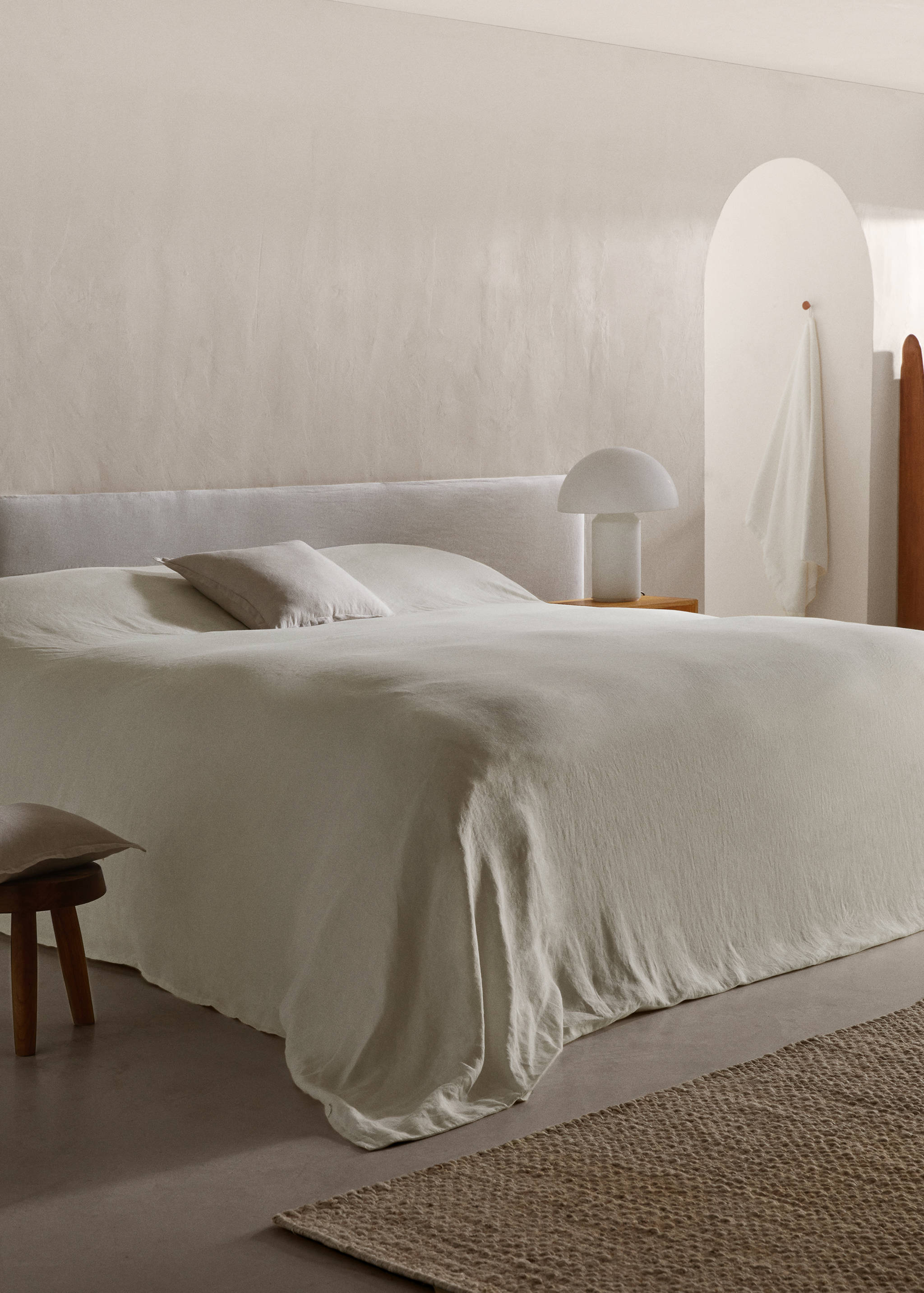 100% linen duvet cover large superking bed - General plane