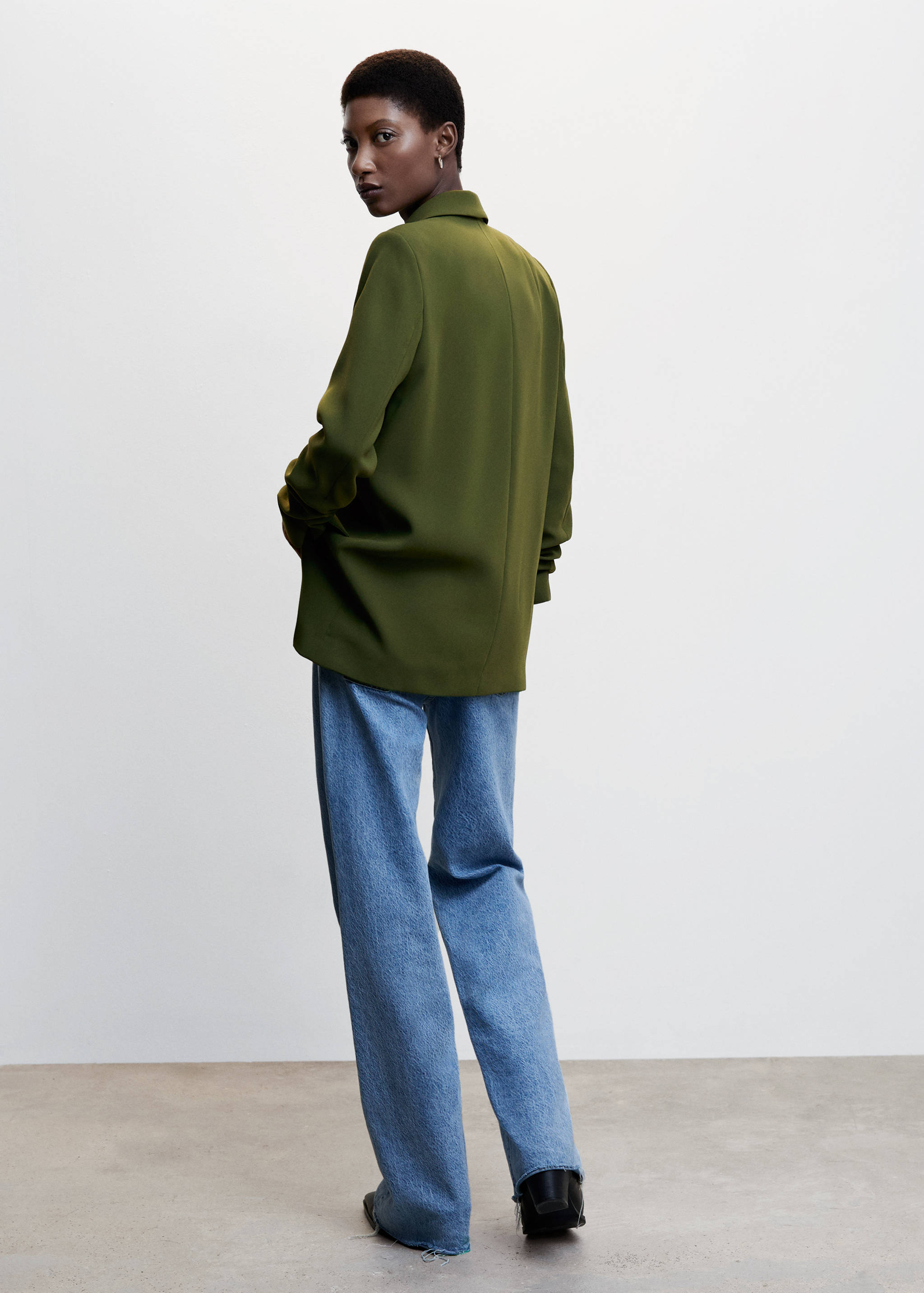 Flowy suit blazer - Reverse of the article