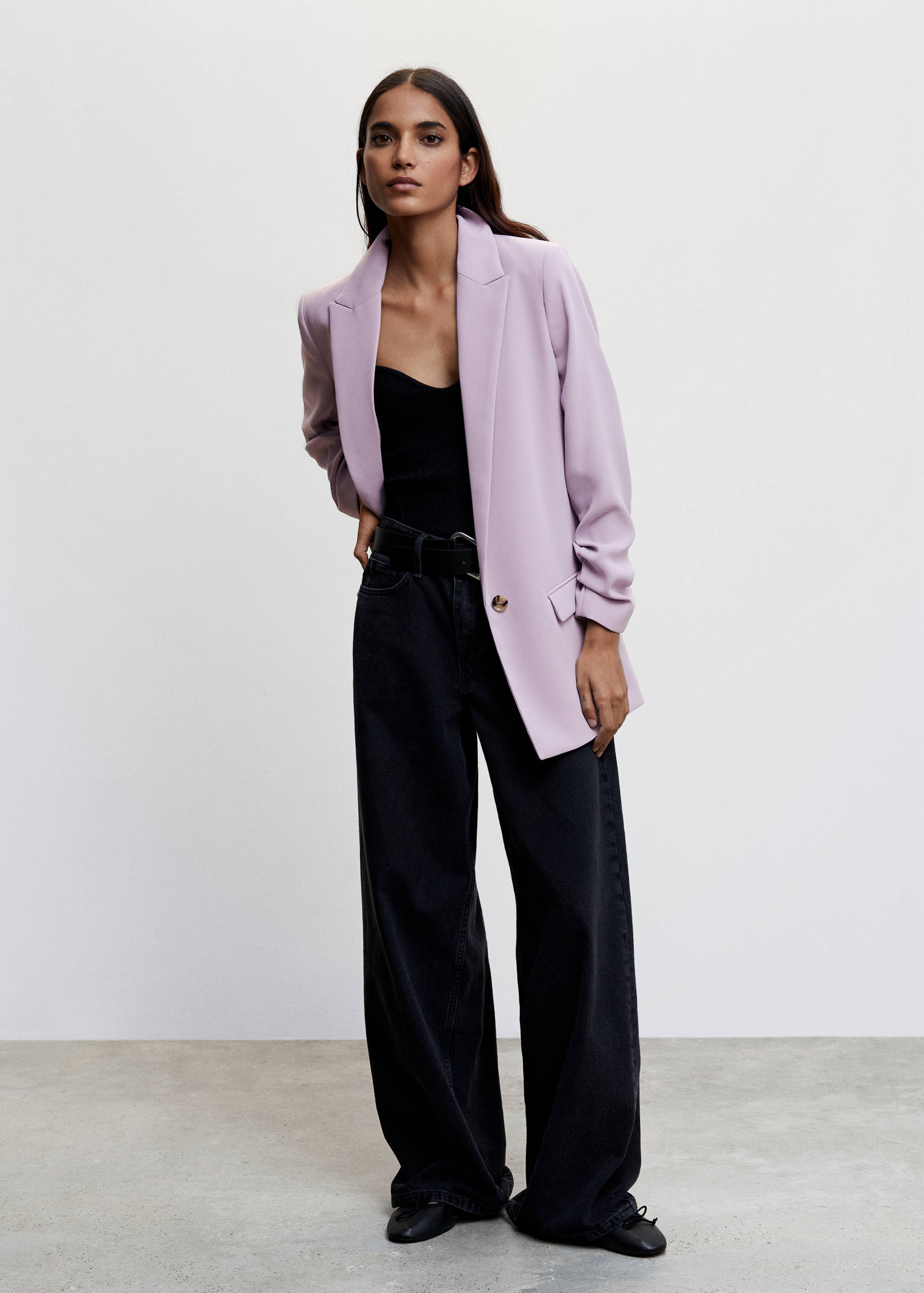 Flowy suit blazer - General plane