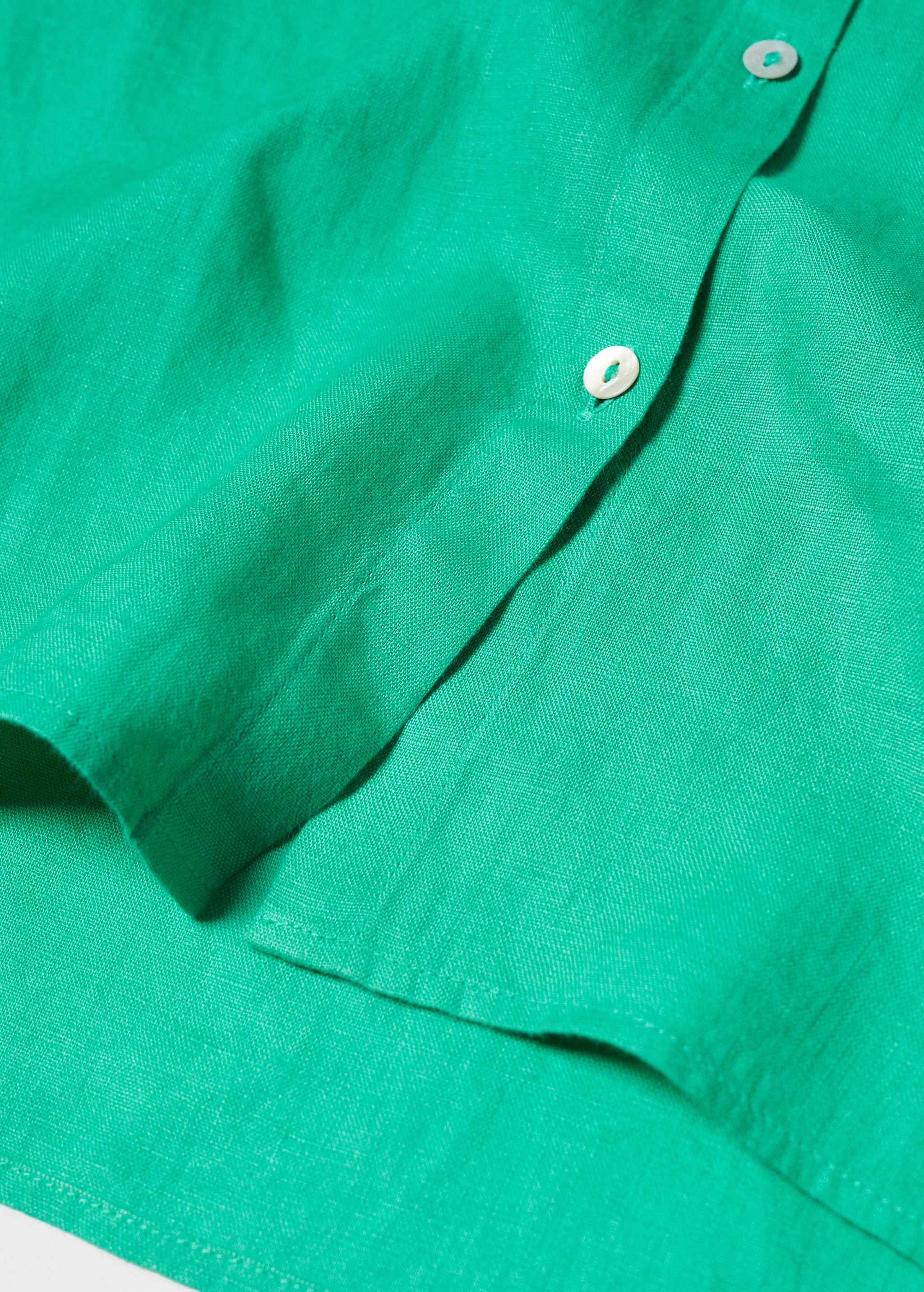 Pocket linen shirt - Details of the article 8