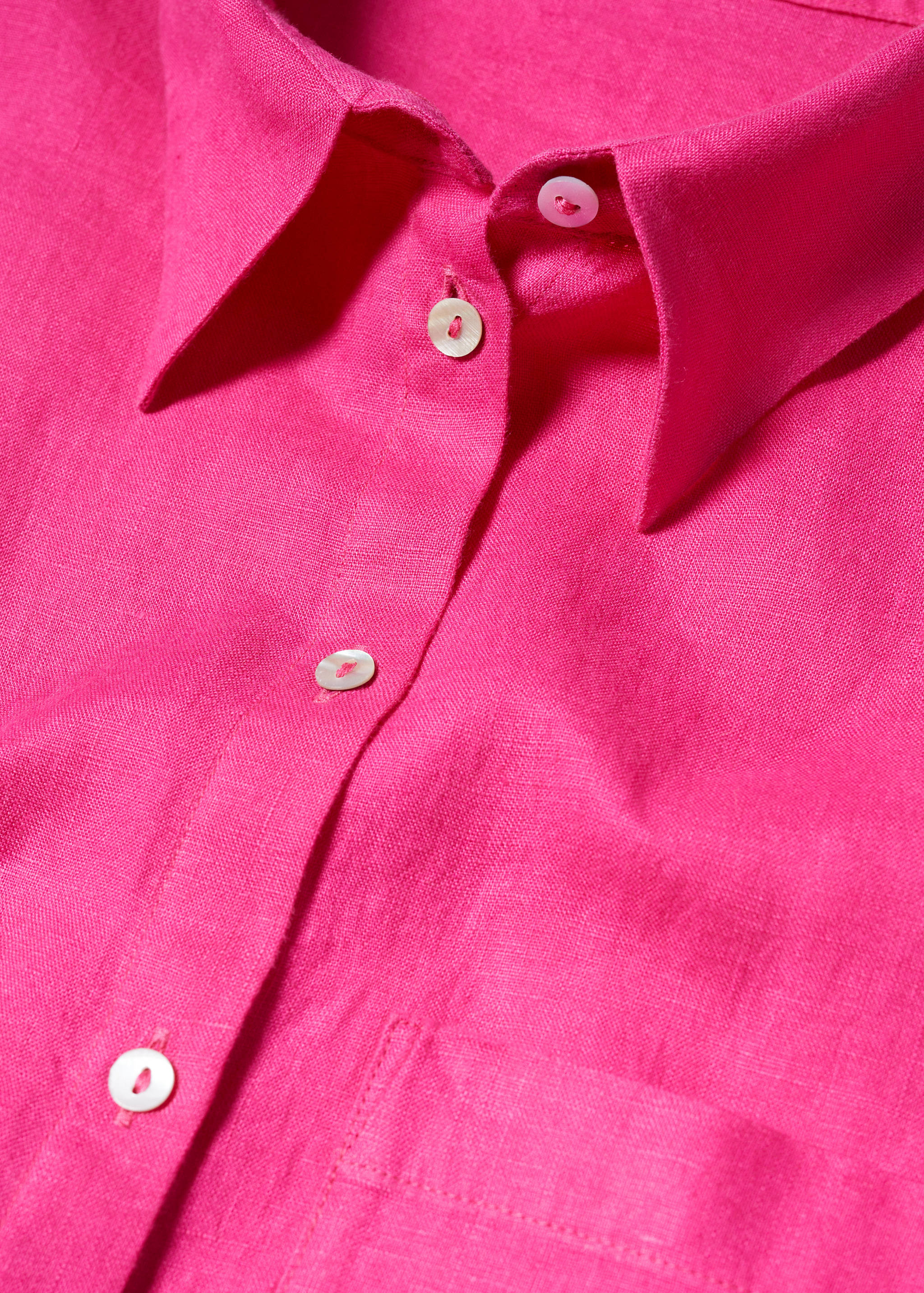 Pocket linen shirt - Details of the article 8