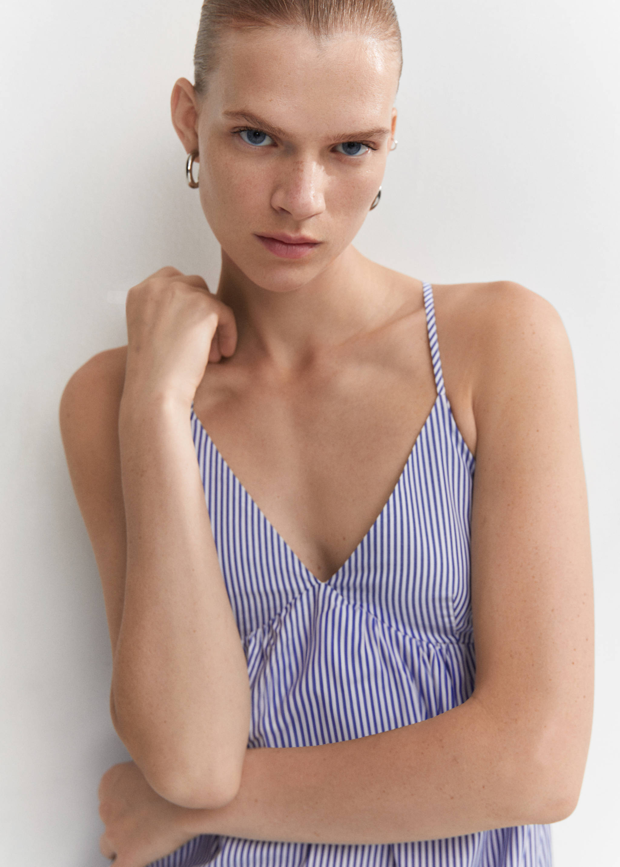 Vestido algodón espalda cruzada - Detalle del artículo 1