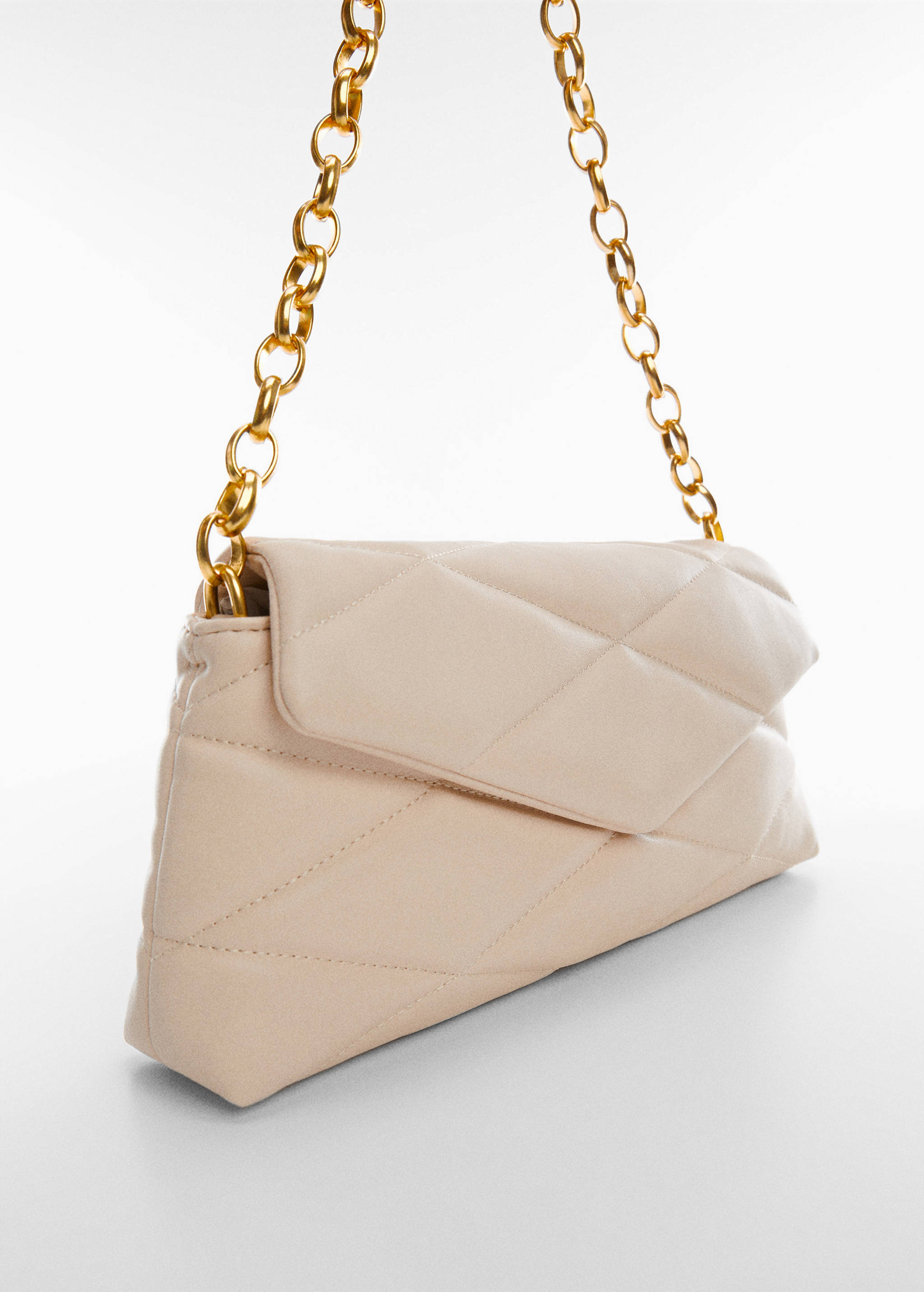 Quilted bag with chain handle - Medium plane