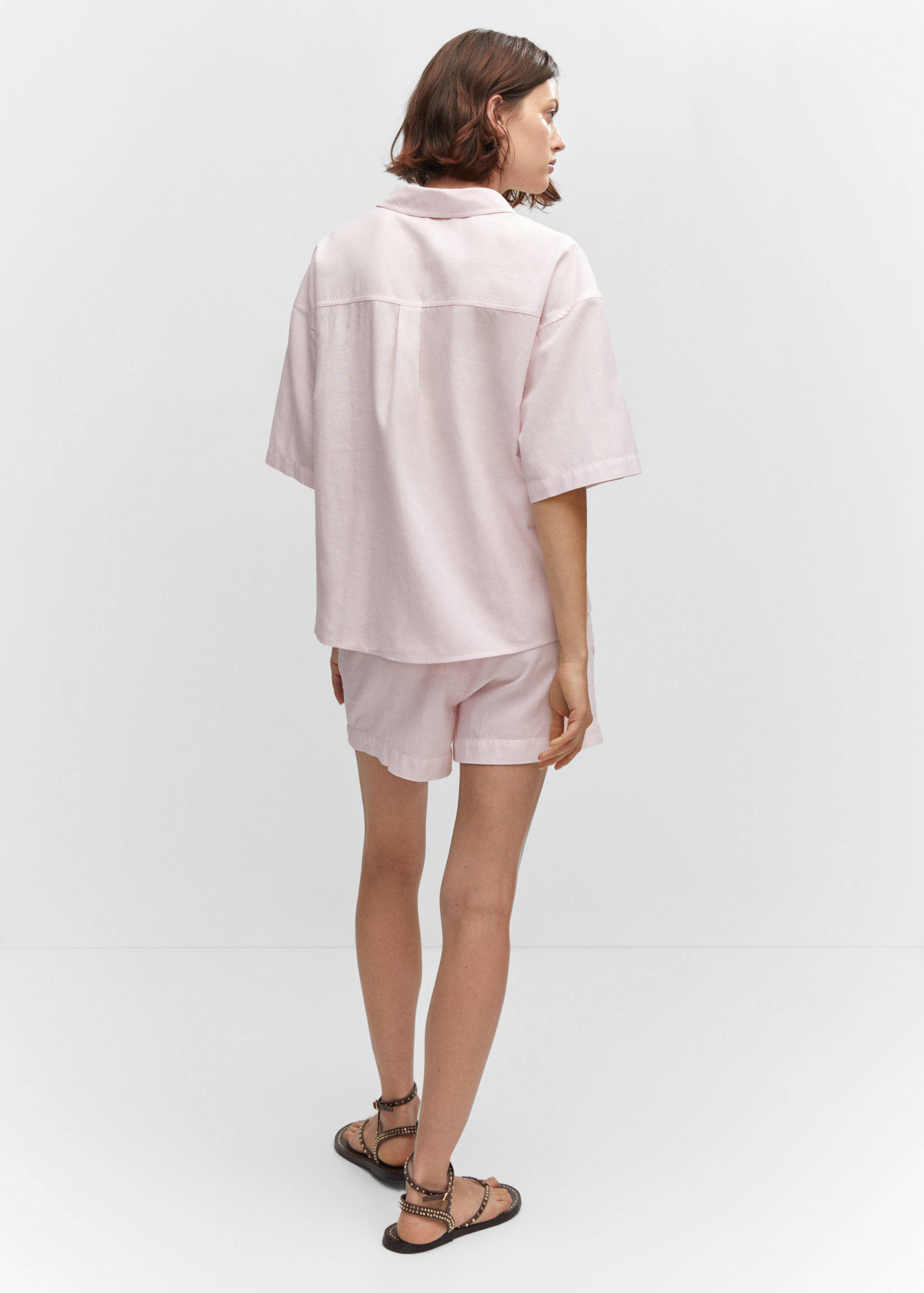 Camisa algodón lino - Reverso del artículo