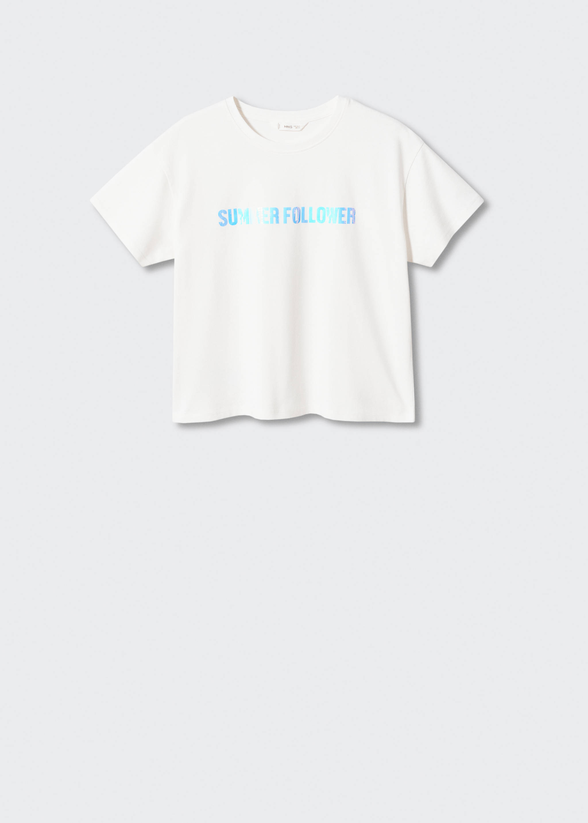 Message cotton T-shirt - Article without model