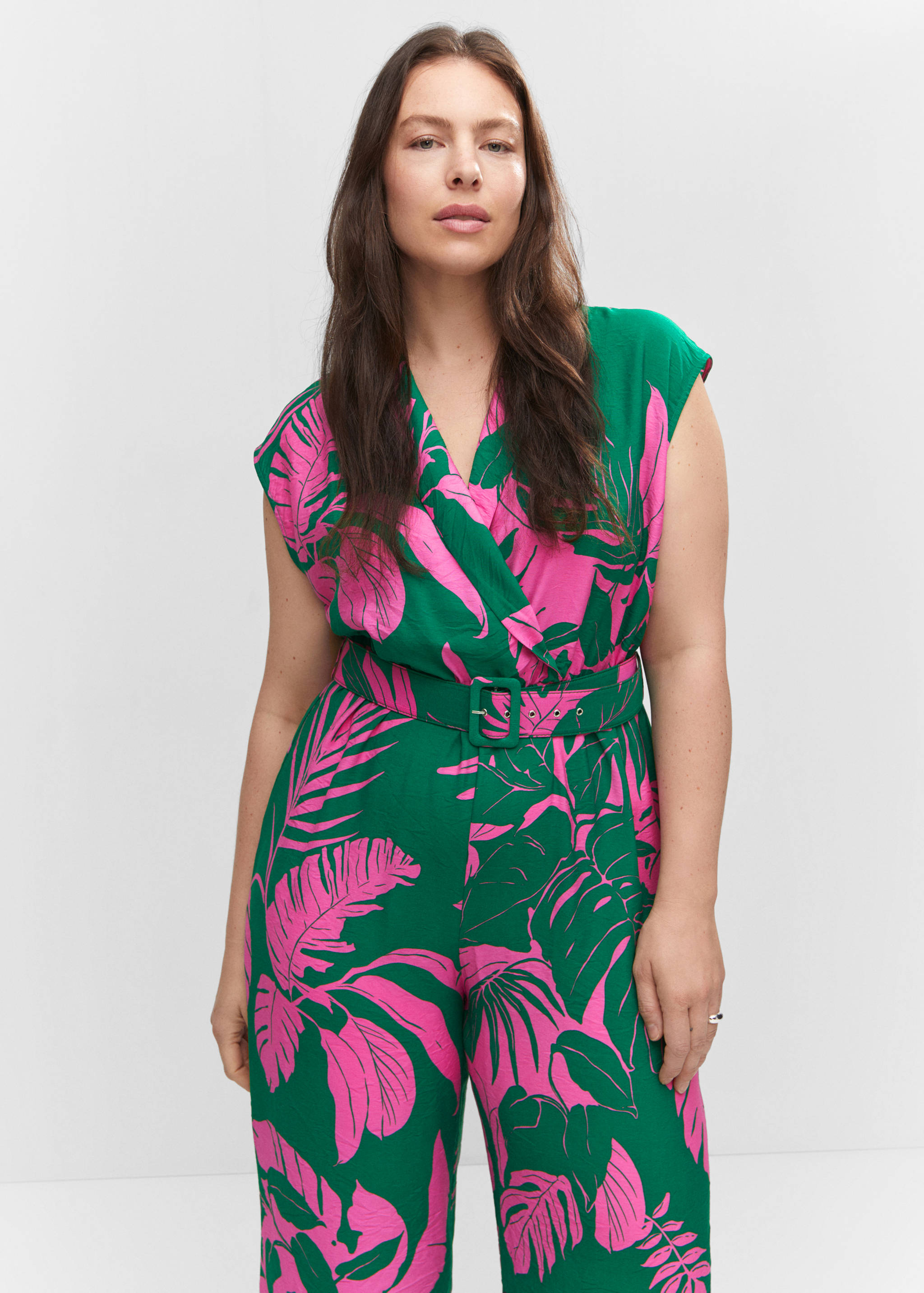 Belt printed jumpsuit - Details of the article 5