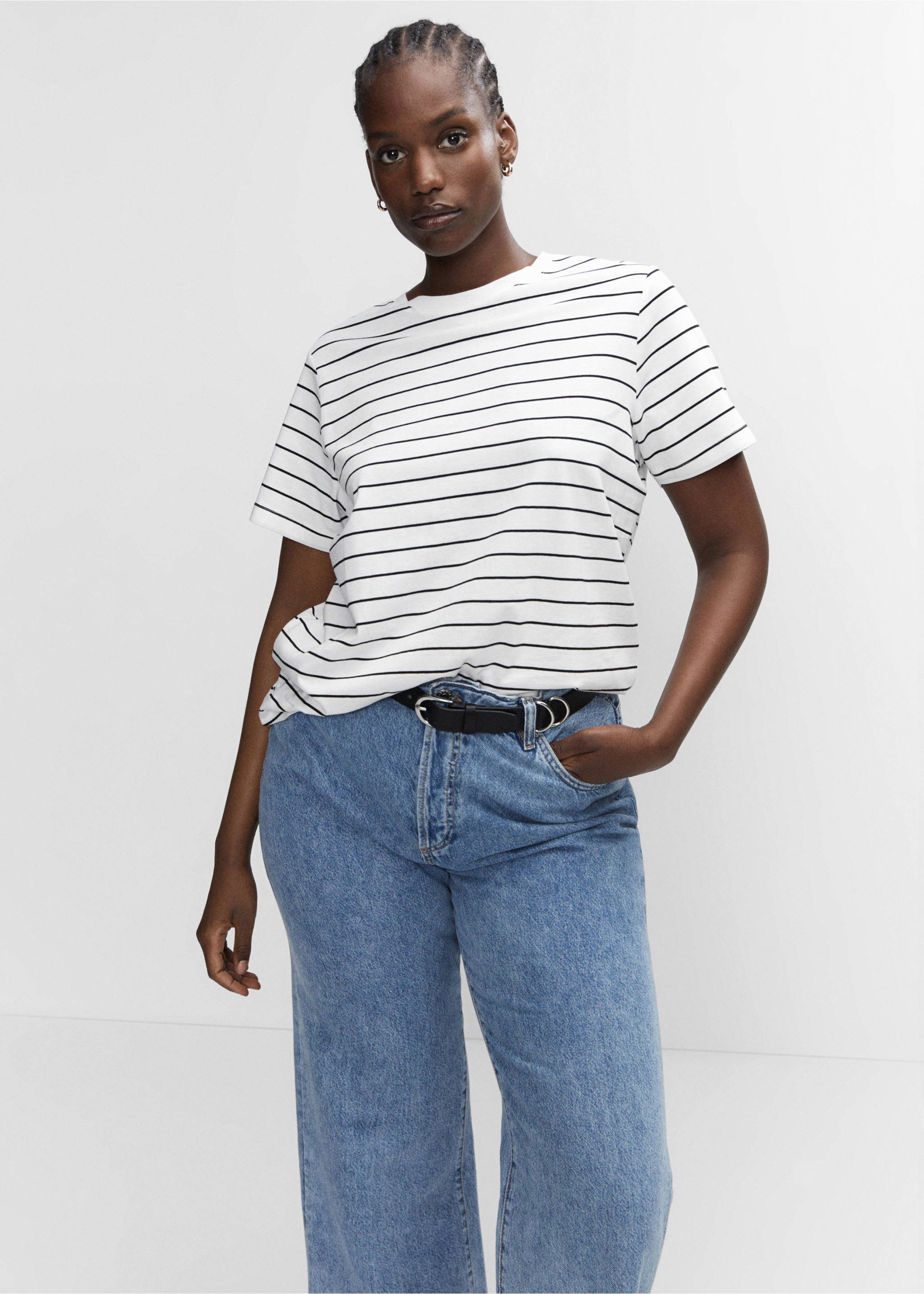 100% cotton t-shirt - Details of the article 5, Off White. Ref: 57000280-00.