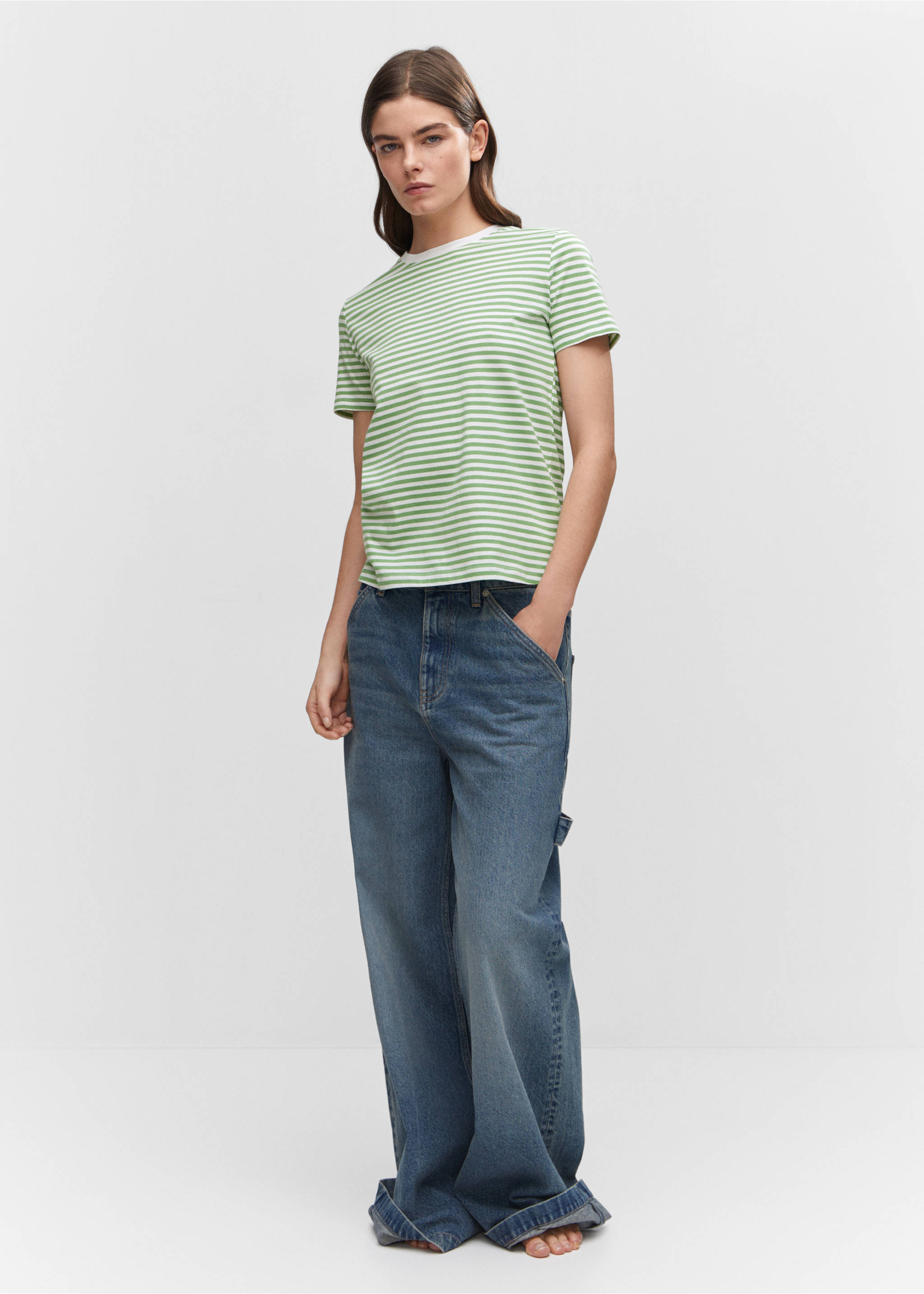 100% cotton t-shirt - General plane, Pastel Green. Ref: 57000280-00.