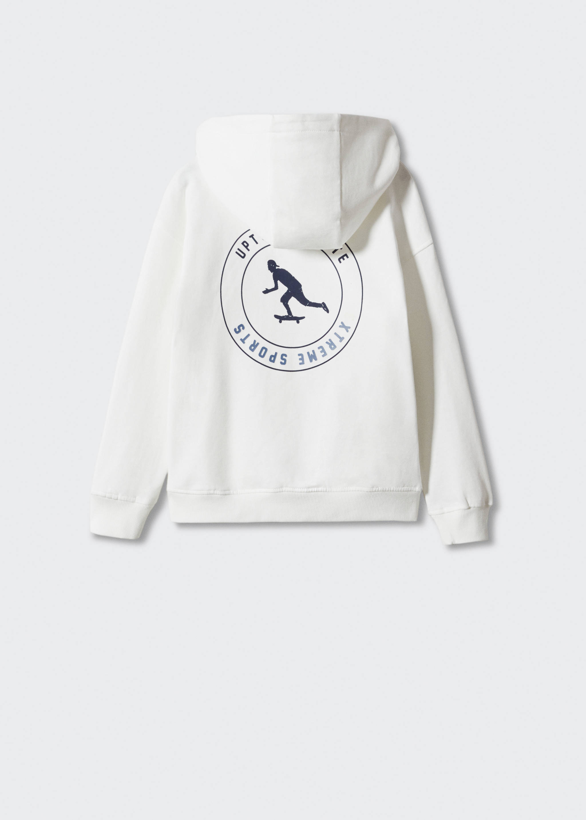 Printed cotton sweatshirt - Reverse of the article