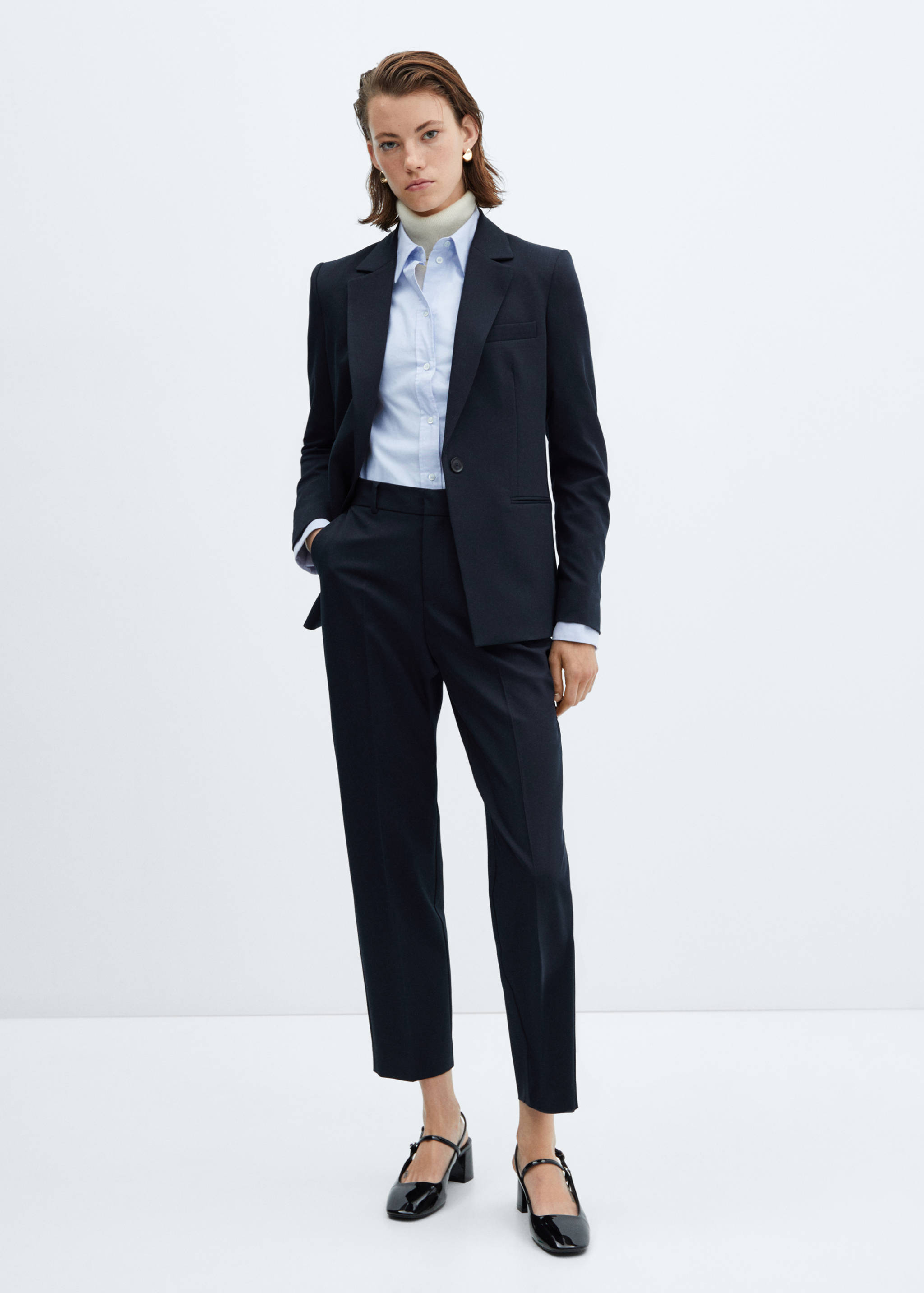Straight suit trousers - General plane