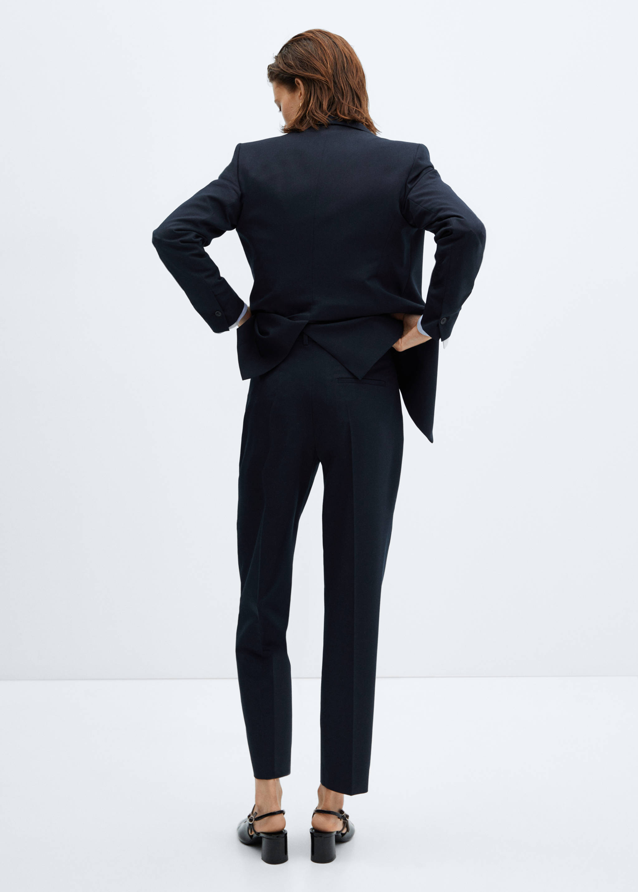 Straight suit trousers - Reverse of the article