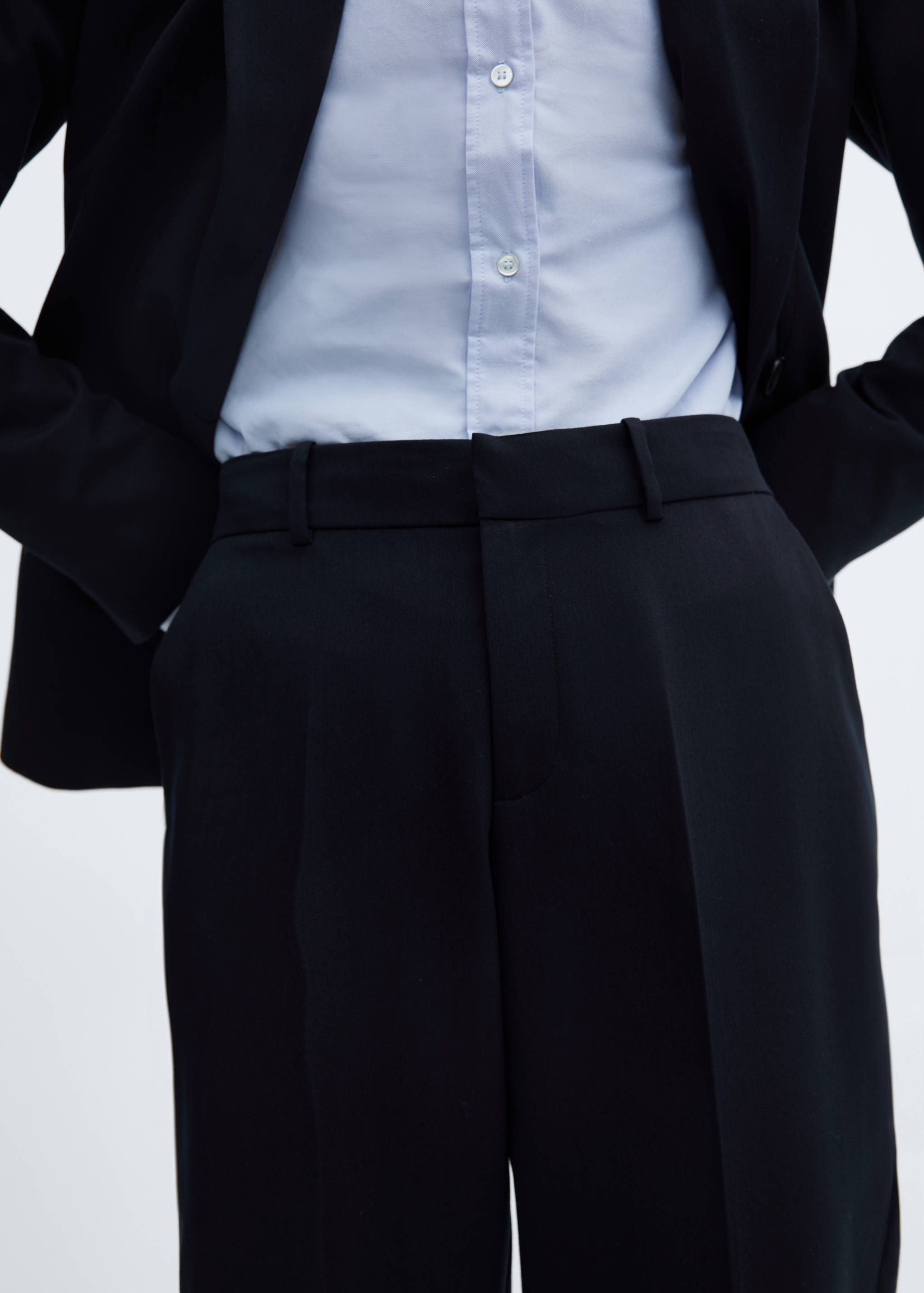 Straight suit trousers - Details of the article 6