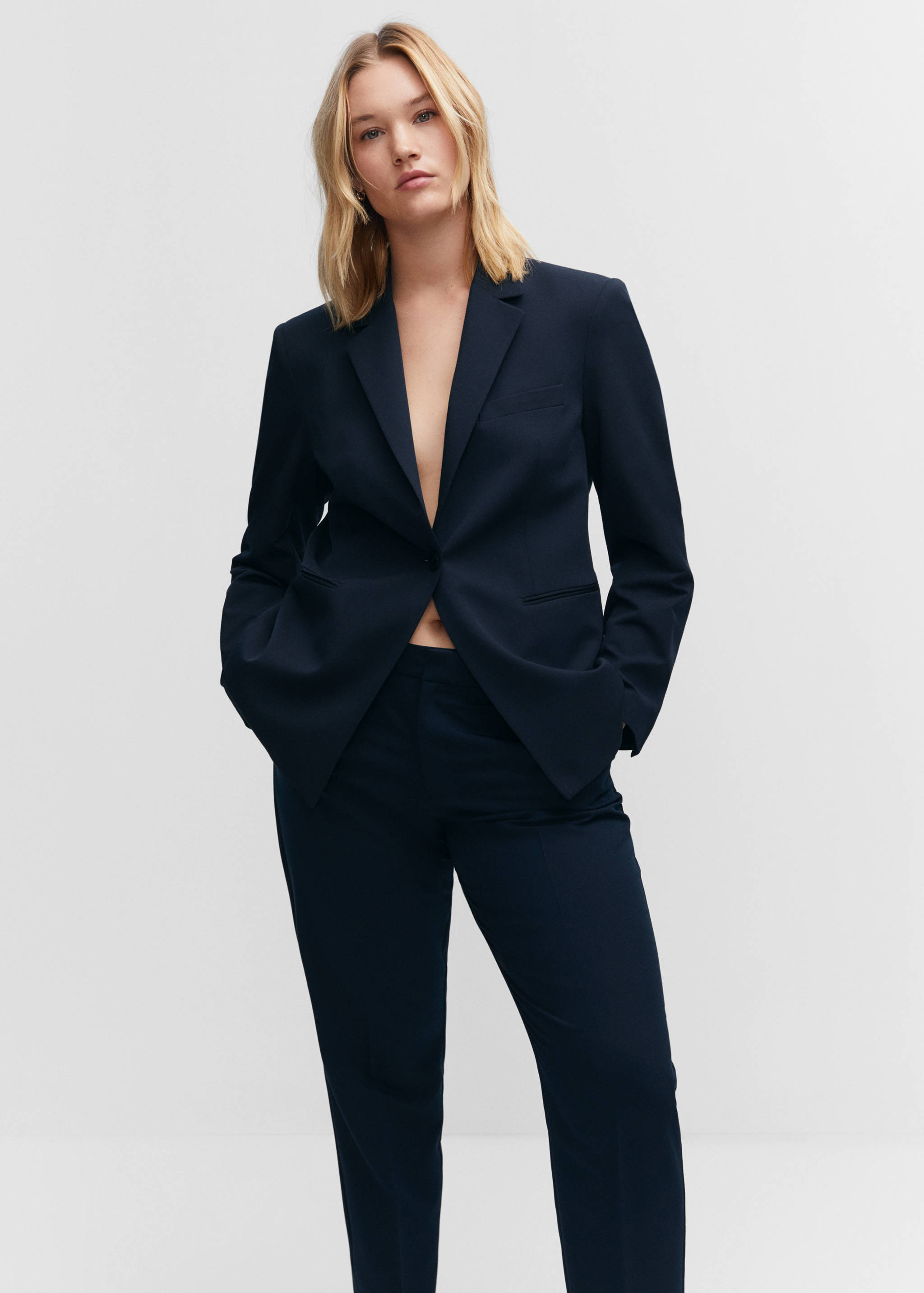 Straight suit trousers - Details of the article 5