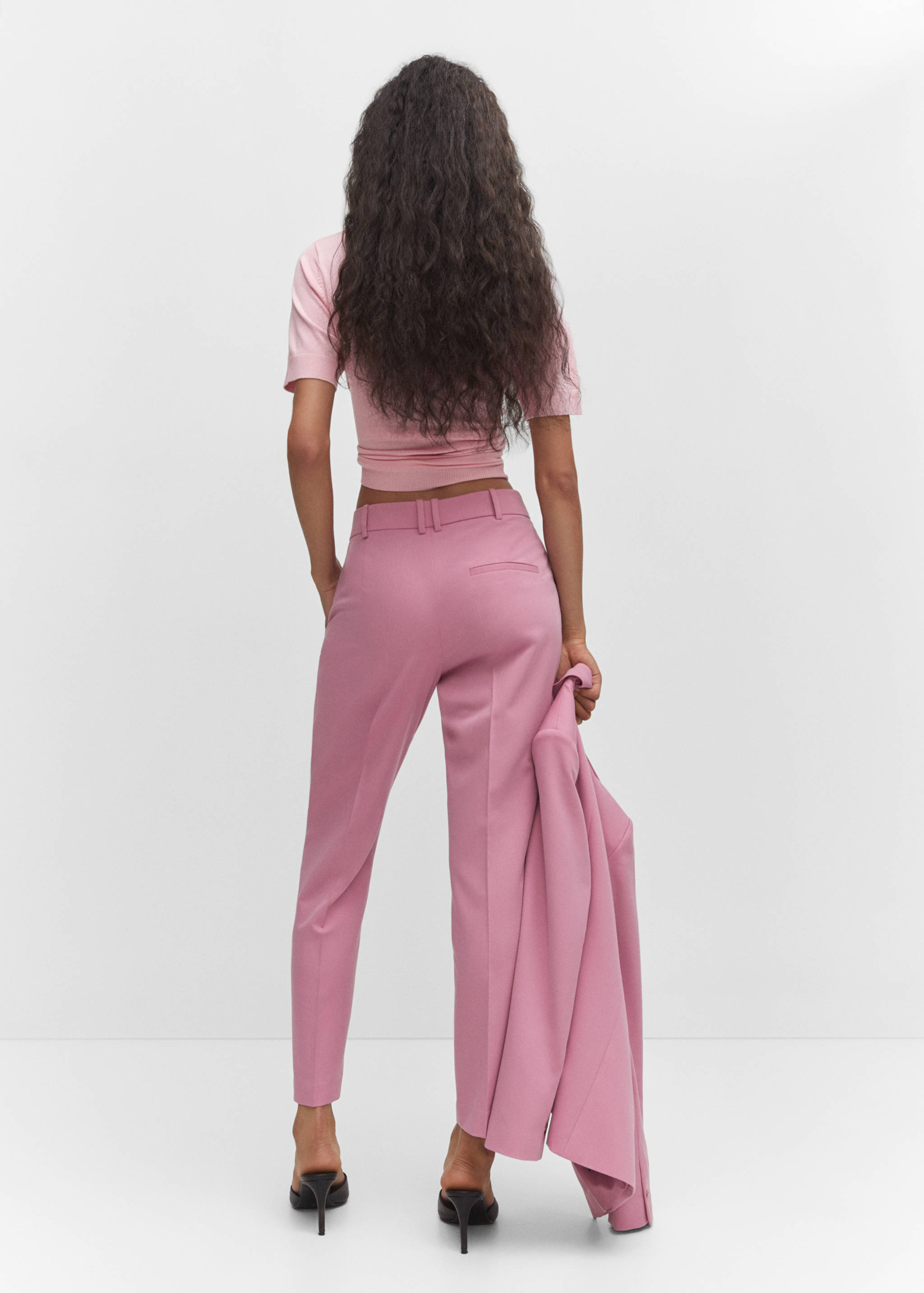 Straight suit trousers - Reverse of the article