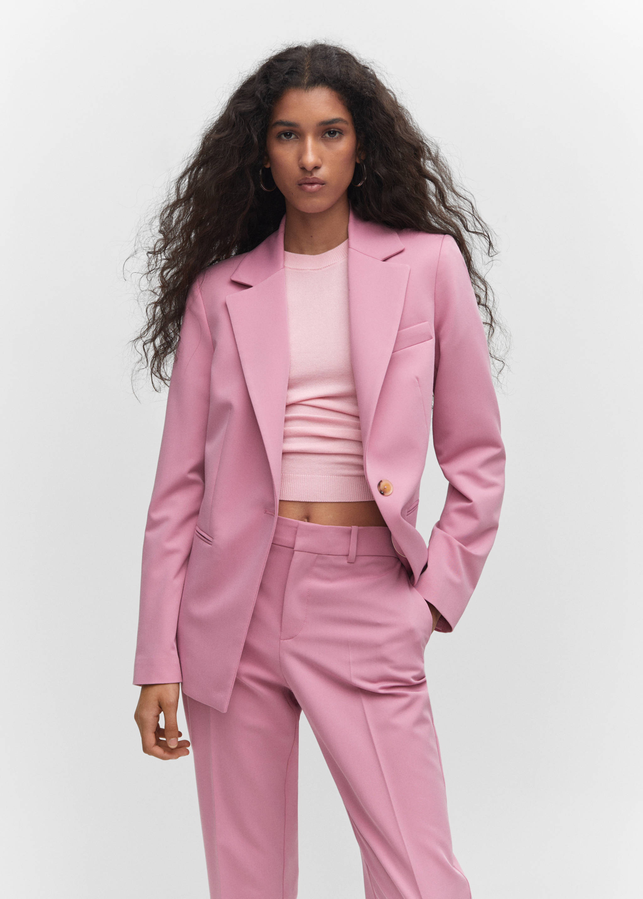 Straight suit trousers - Details of the article 1